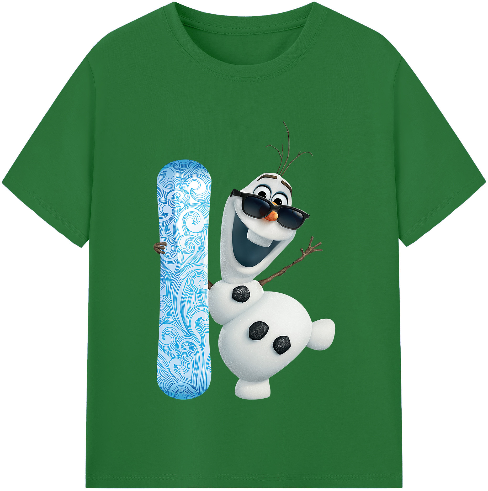 （画像用） アナと雪の女王 アンナ エルサ Frozen Anna Elsa 綿100％半袖Tシャツ（フロントプリント）
