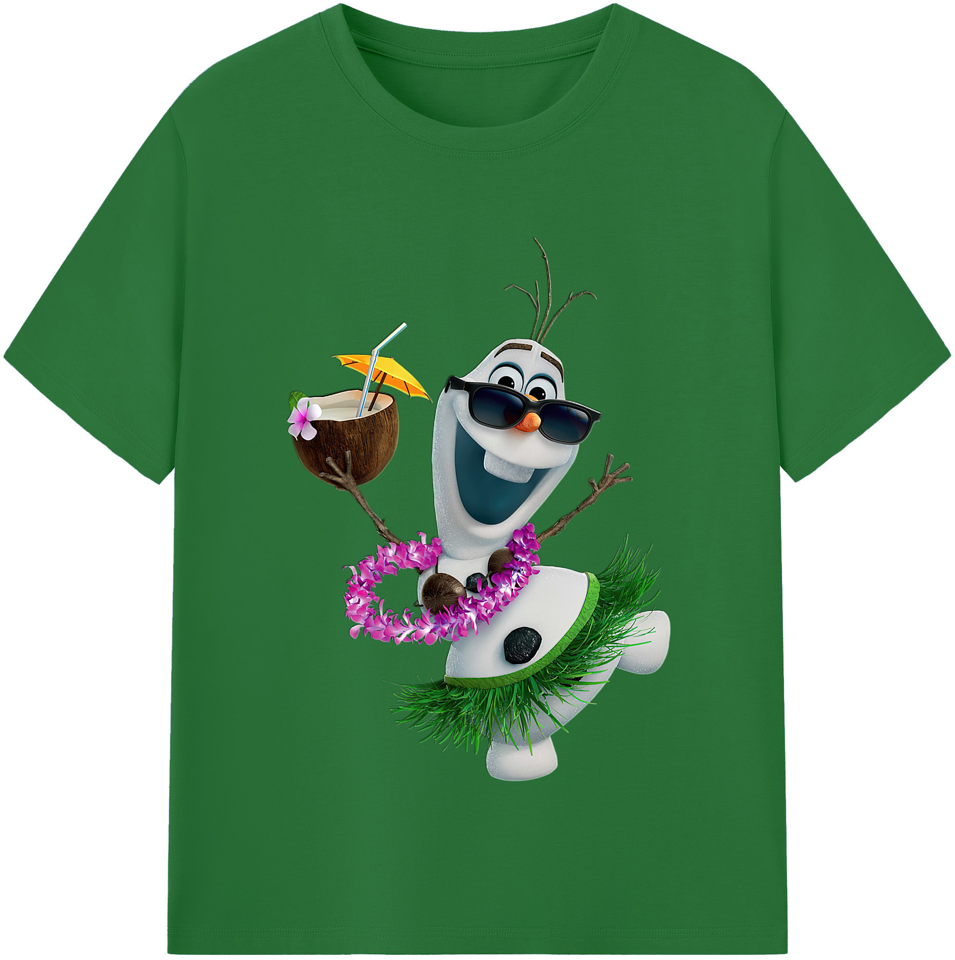 （画像用） アナと雪の女王 アンナ エルサ Frozen Anna Elsa 綿100％半袖Tシャツ（フロントプリント）