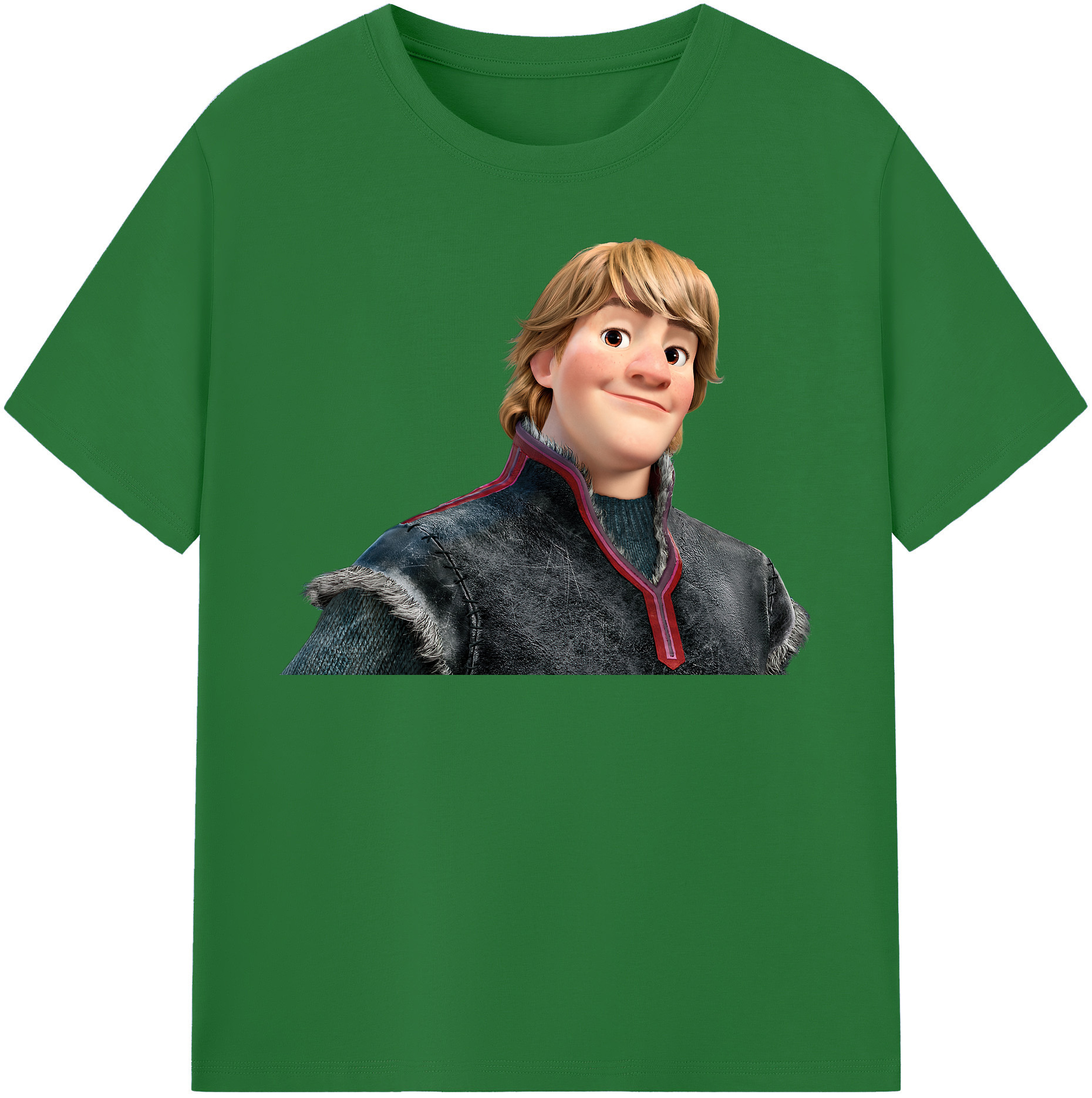 （画像用） アナと雪の女王 アンナ エルサ Frozen Anna Elsa 綿100％半袖Tシャツ（フロントプリント）