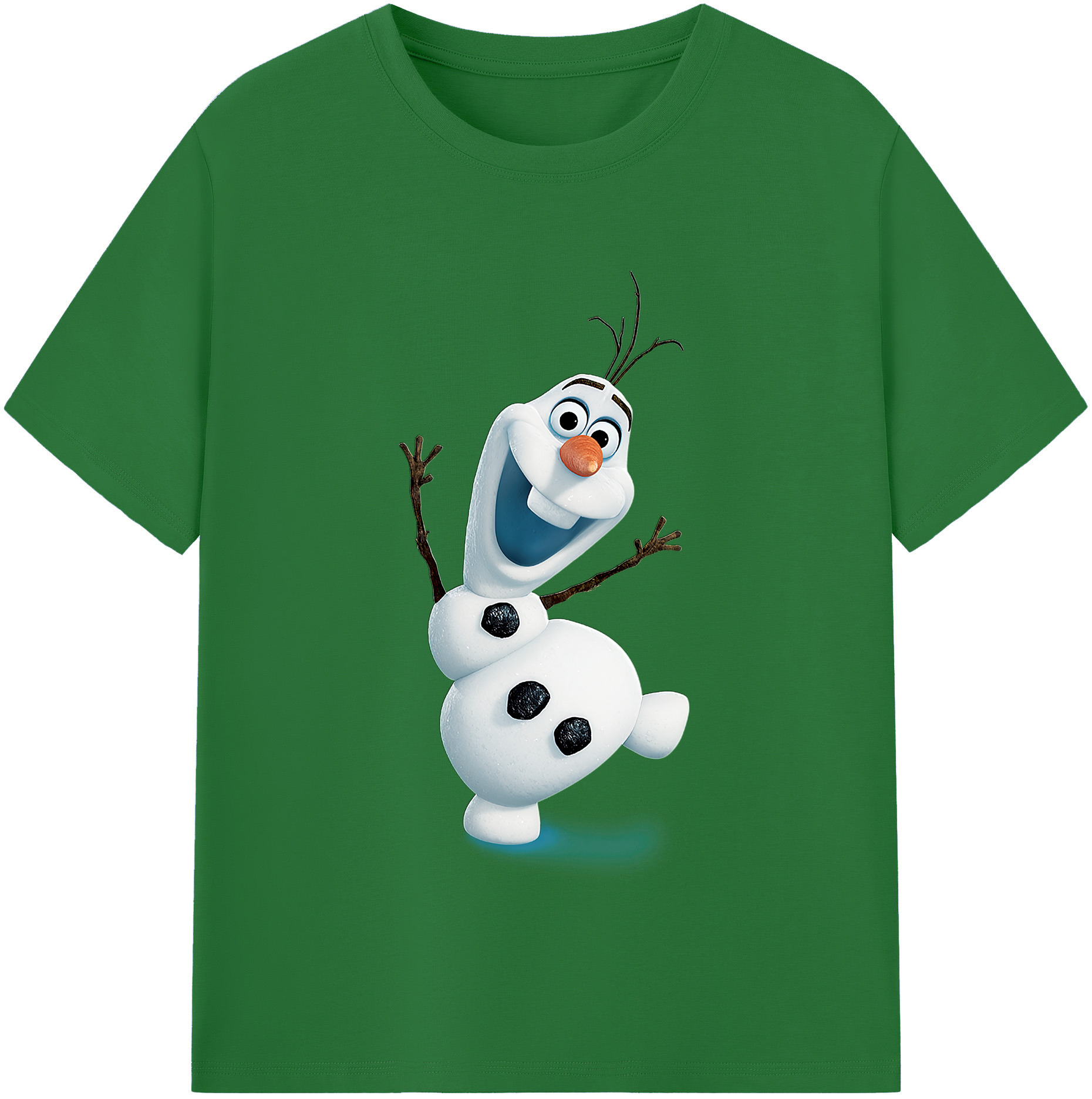 （画像用） アナと雪の女王 アンナ エルサ Frozen Anna Elsa 綿100％半袖Tシャツ（フロントプリント）