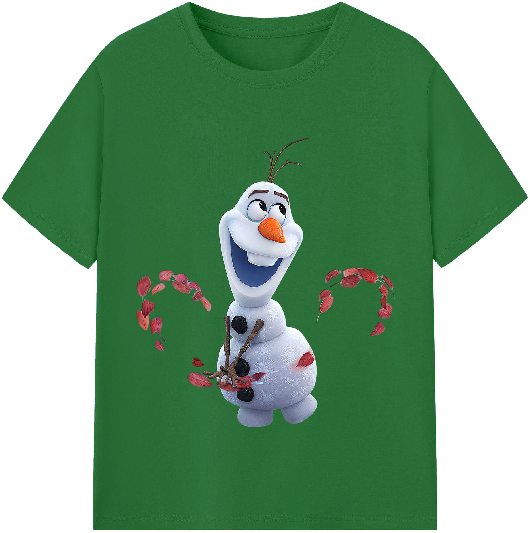 （画像用） アナと雪の女王 アンナ エルサ Frozen Anna Elsa 綿100％半袖Tシャツ（フロントプリント）