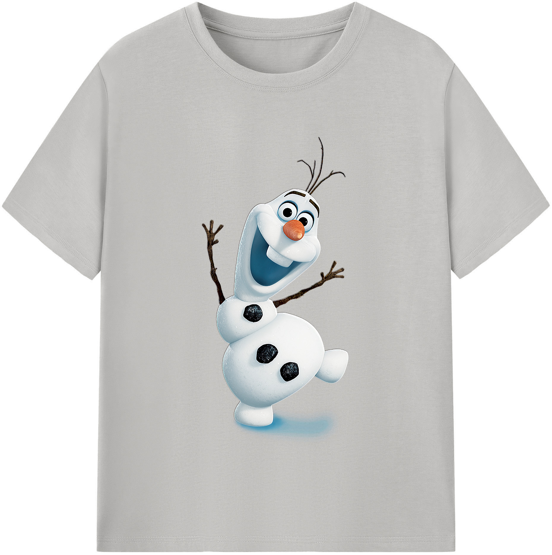 （画像用） アナと雪の女王 アンナ エルサ Frozen Anna Elsa 綿100％半袖Tシャツ（フロントプリント）