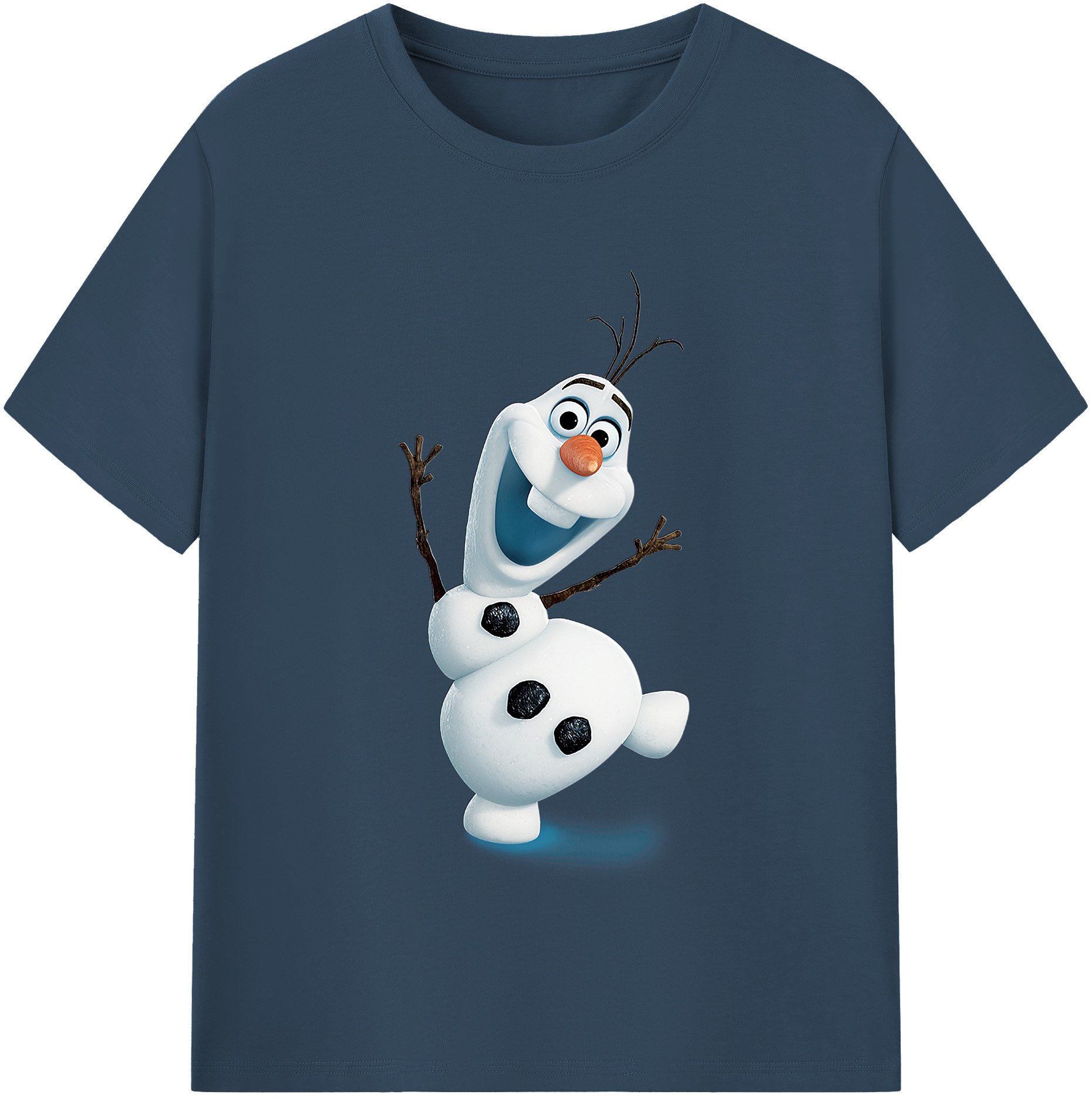 （画像用） アナと雪の女王 アンナ エルサ Frozen Anna Elsa 綿100％半袖Tシャツ（フロントプリント）