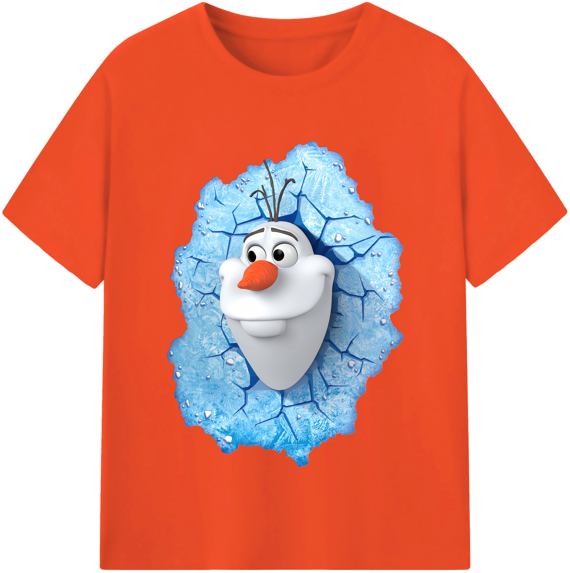 （画像用） アナと雪の女王 アンナ エルサ Frozen Anna Elsa 綿100％半袖Tシャツ（フロントプリント）