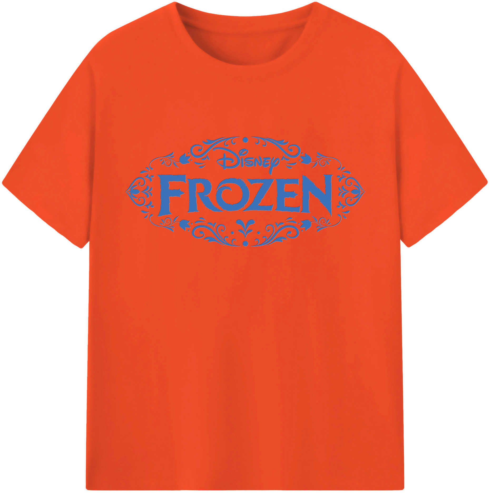 （画像用） アナと雪の女王 アンナ エルサ Frozen Anna Elsa 綿100％半袖Tシャツ（フロントプリント）