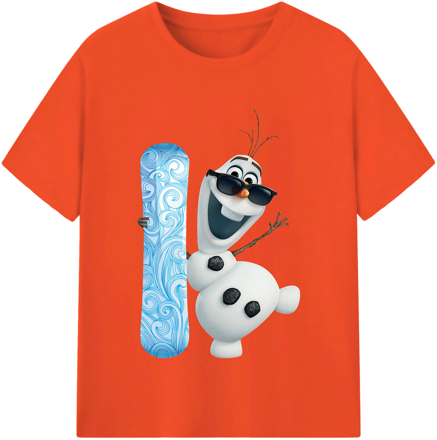 （画像用） アナと雪の女王 アンナ エルサ Frozen Anna Elsa 綿100％半袖Tシャツ（フロントプリント）