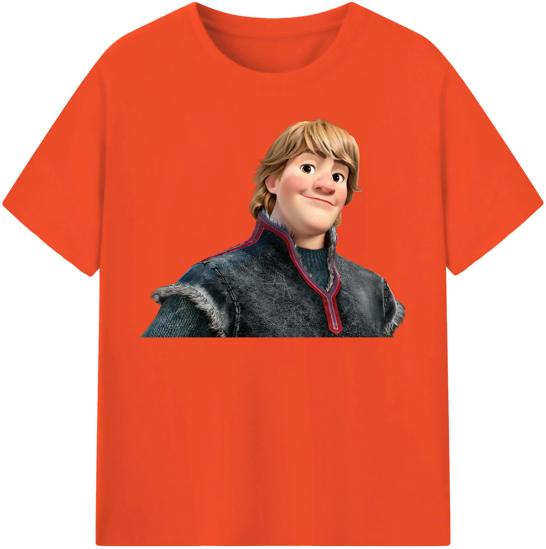 （画像用） アナと雪の女王 アンナ エルサ Frozen Anna Elsa 綿100％半袖Tシャツ（フロントプリント）