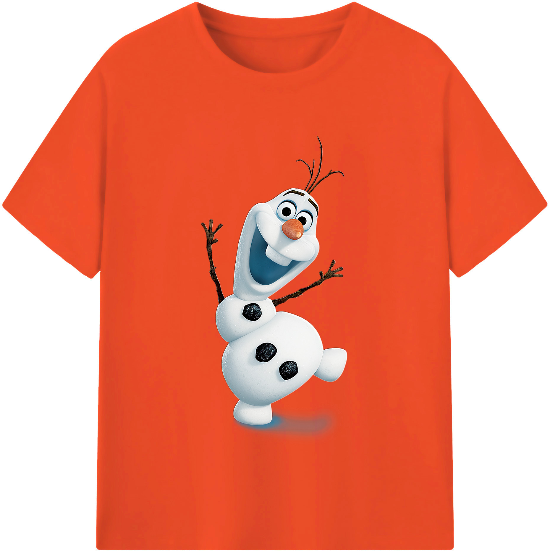 （画像用） アナと雪の女王 アンナ エルサ Frozen Anna Elsa 綿100％半袖Tシャツ（フロントプリント）
