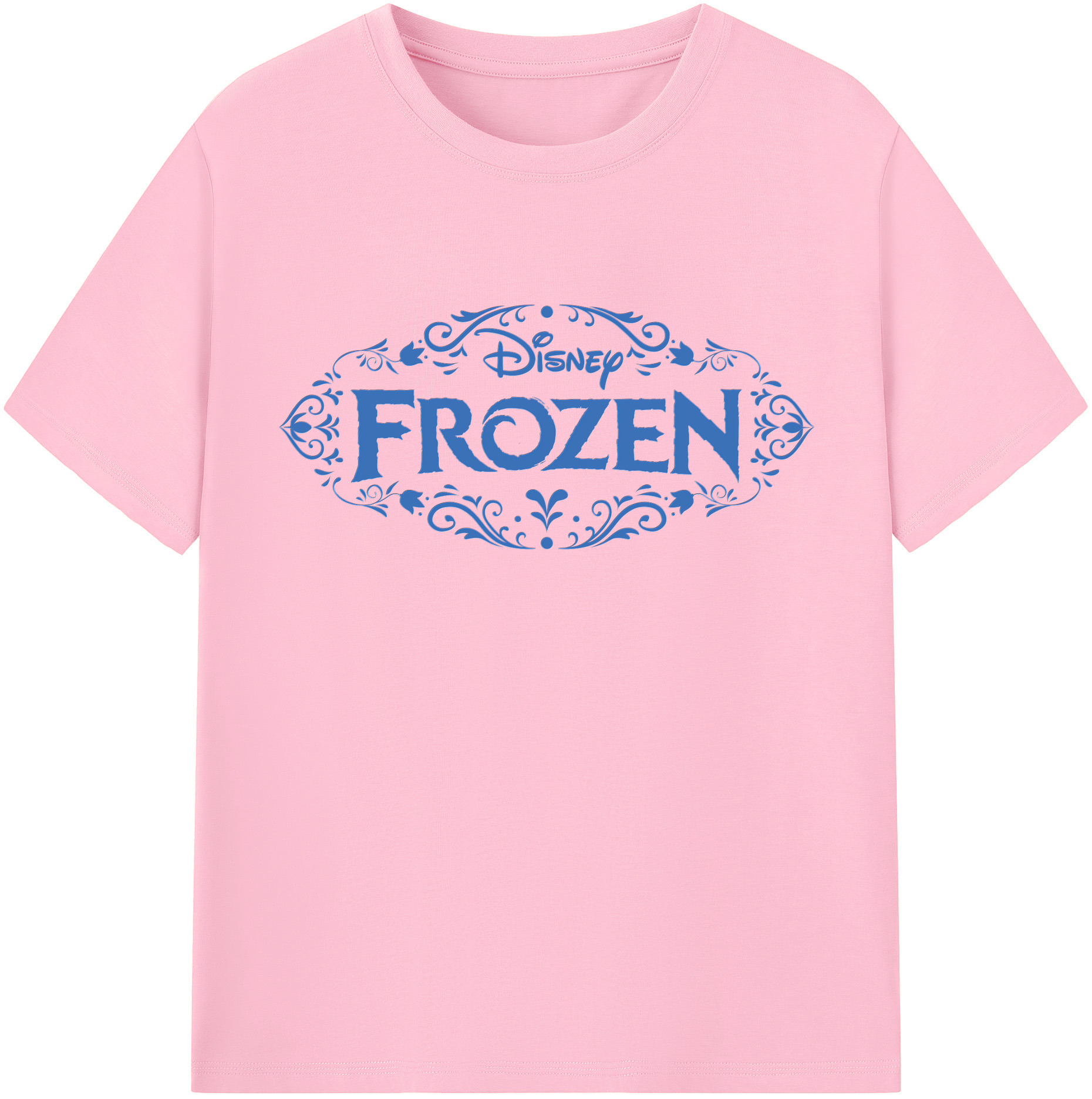 （画像用） アナと雪の女王 アンナ エルサ Frozen Anna Elsa 綿100％半袖Tシャツ（フロントプリント）