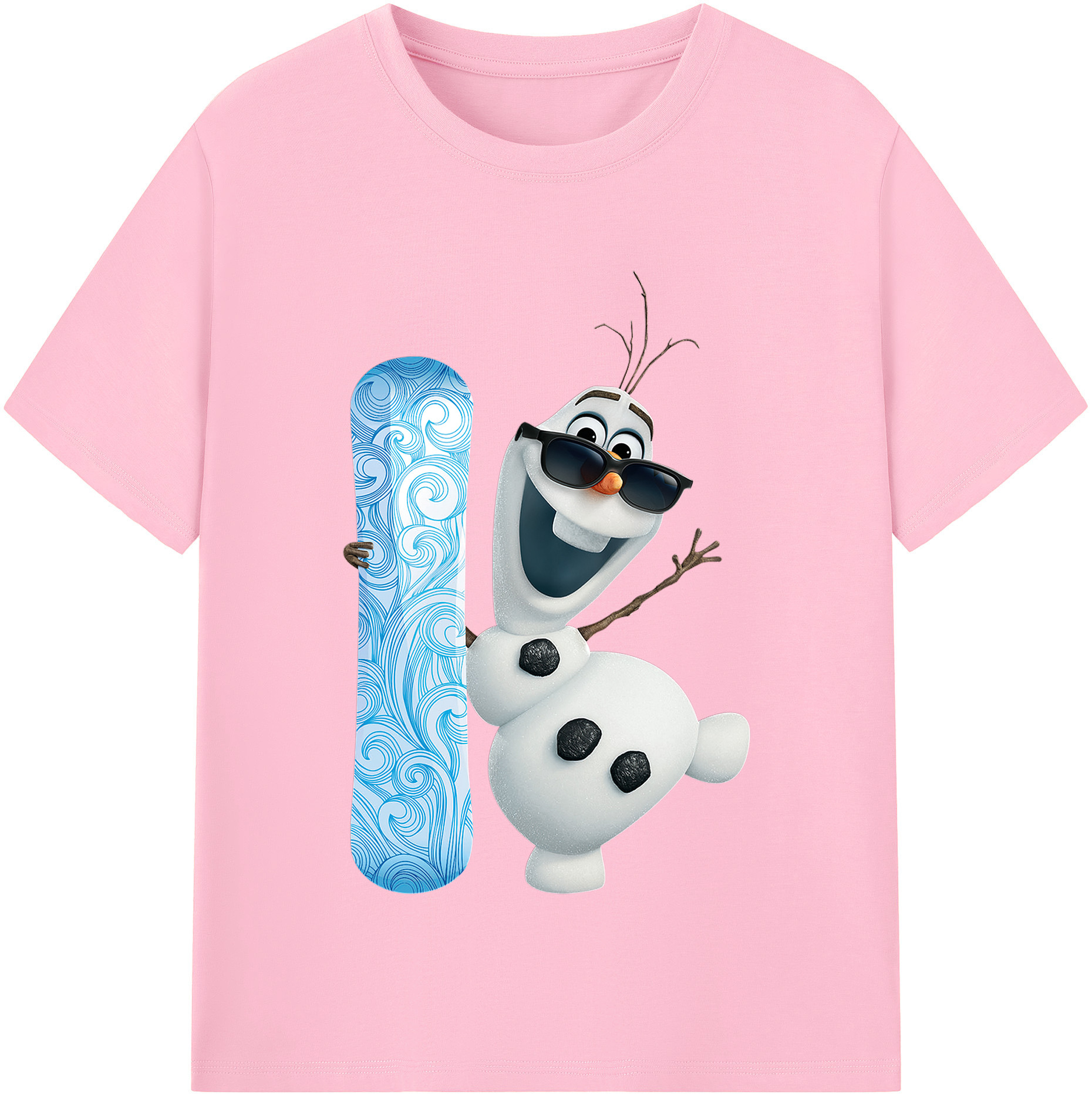 （画像用） アナと雪の女王 アンナ エルサ Frozen Anna Elsa 綿100％半袖Tシャツ（フロントプリント）