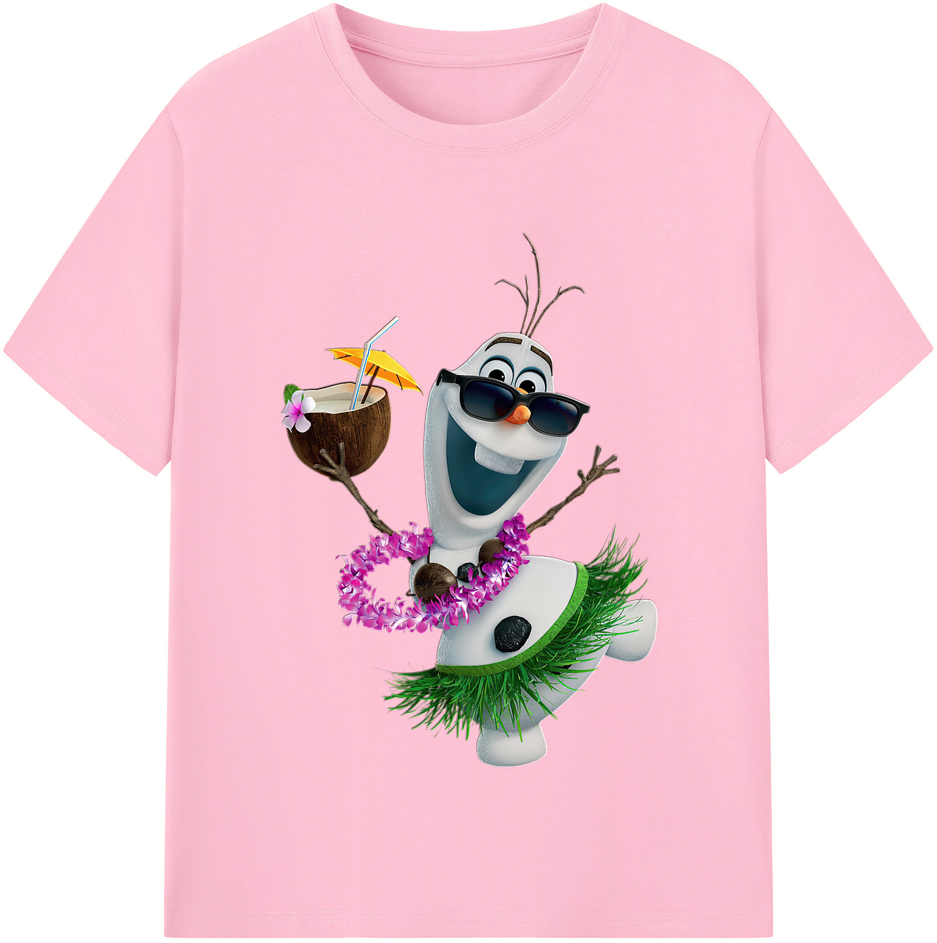 （画像用） アナと雪の女王 アンナ エルサ Frozen Anna Elsa 綿100％半袖Tシャツ（フロントプリント）
