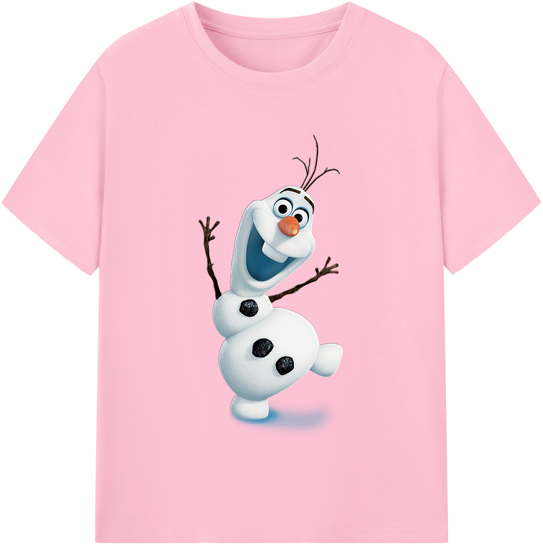 （画像用） アナと雪の女王 アンナ エルサ Frozen Anna Elsa 綿100％半袖Tシャツ（フロントプリント）