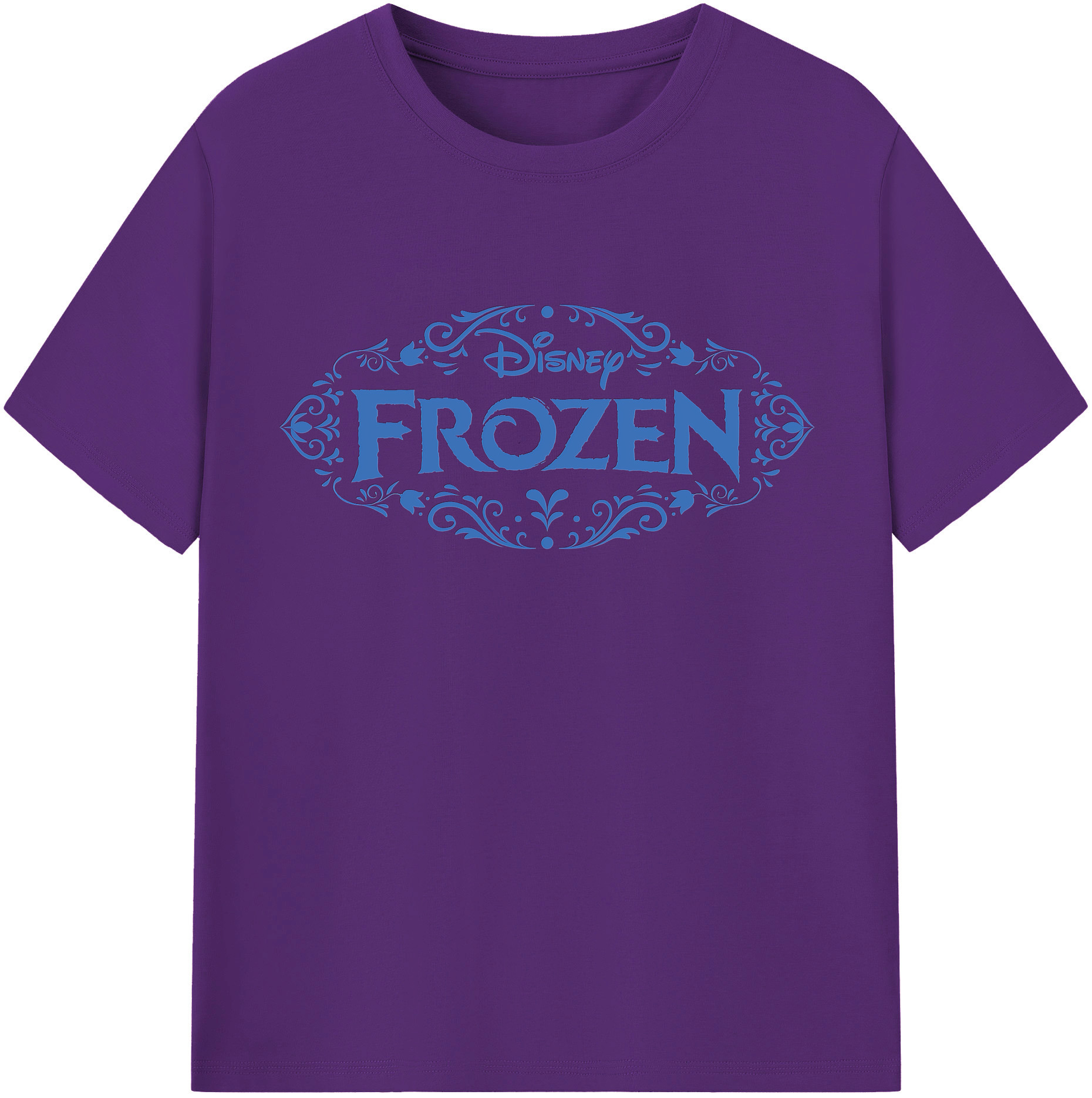 （画像用） アナと雪の女王 アンナ エルサ Frozen Anna Elsa 綿100％半袖Tシャツ（フロントプリント）
