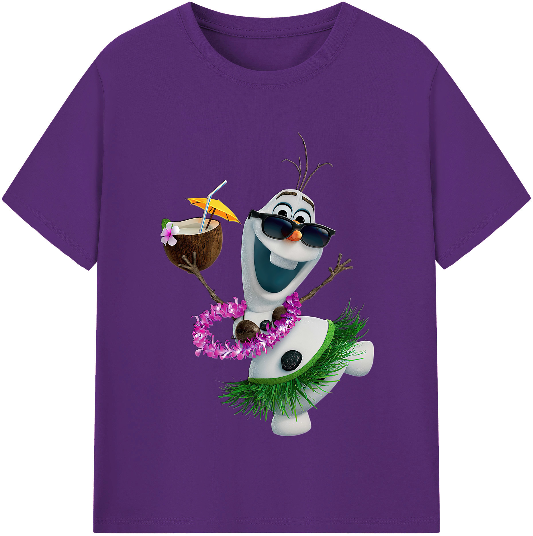（画像用） アナと雪の女王 アンナ エルサ Frozen Anna Elsa 綿100％半袖Tシャツ（フロントプリント）