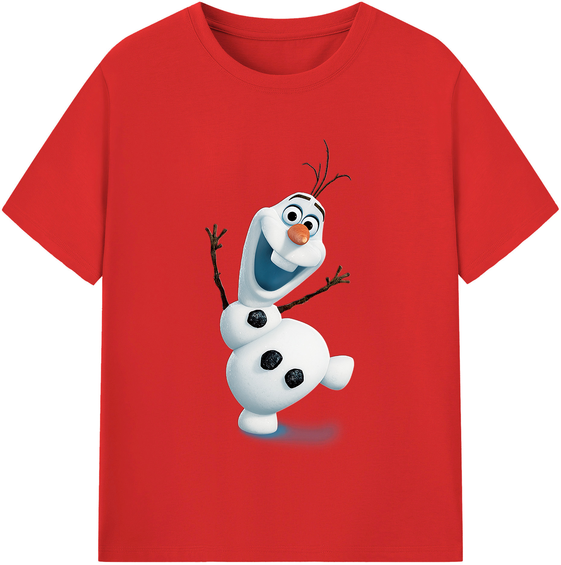 （画像用） アナと雪の女王 アンナ エルサ Frozen Anna Elsa 綿100％半袖Tシャツ（フロントプリント）