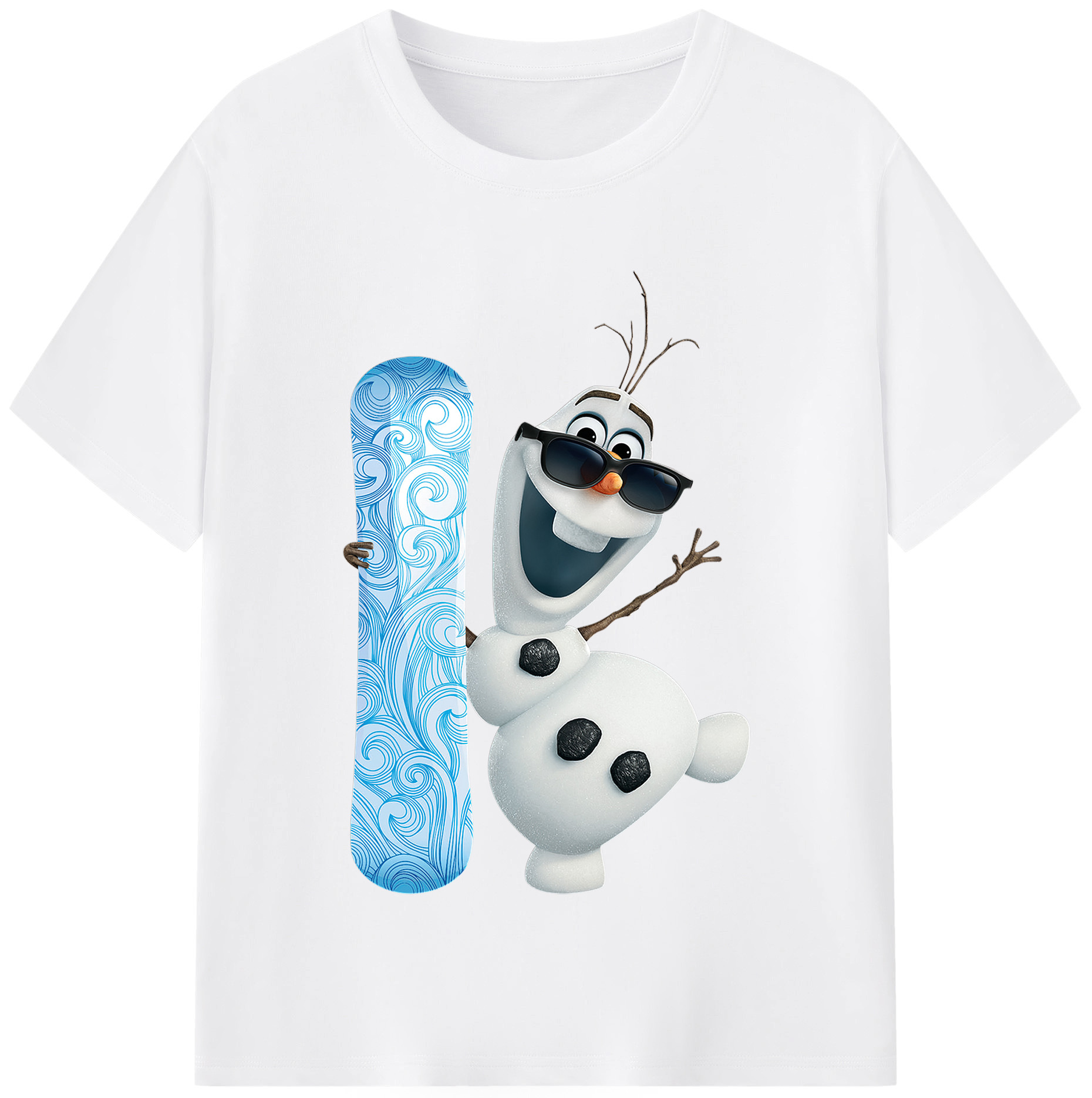 （画像用） アナと雪の女王 アンナ エルサ Frozen Anna Elsa 綿100％半袖Tシャツ（フロントプリント）
