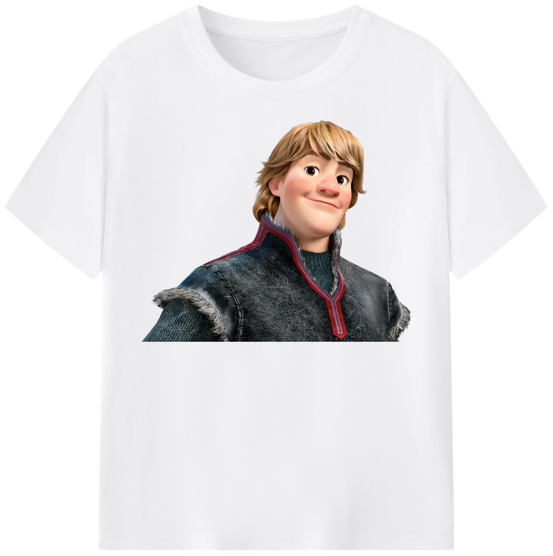 （画像用） アナと雪の女王 アンナ エルサ Frozen Anna Elsa 綿100％半袖Tシャツ（フロントプリント）