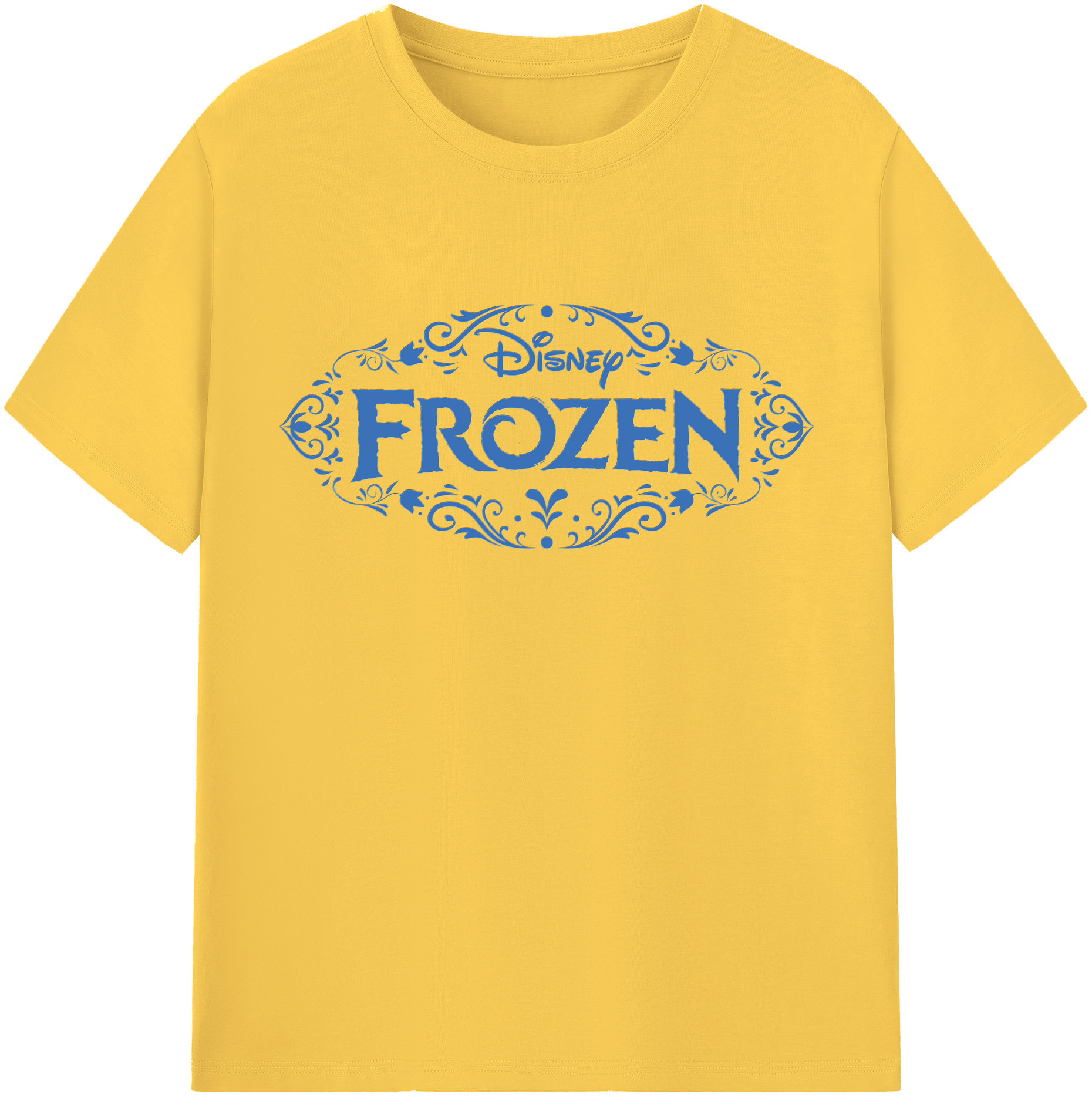 （画像用） アナと雪の女王 アンナ エルサ Frozen Anna Elsa 綿100％半袖Tシャツ（フロントプリント）