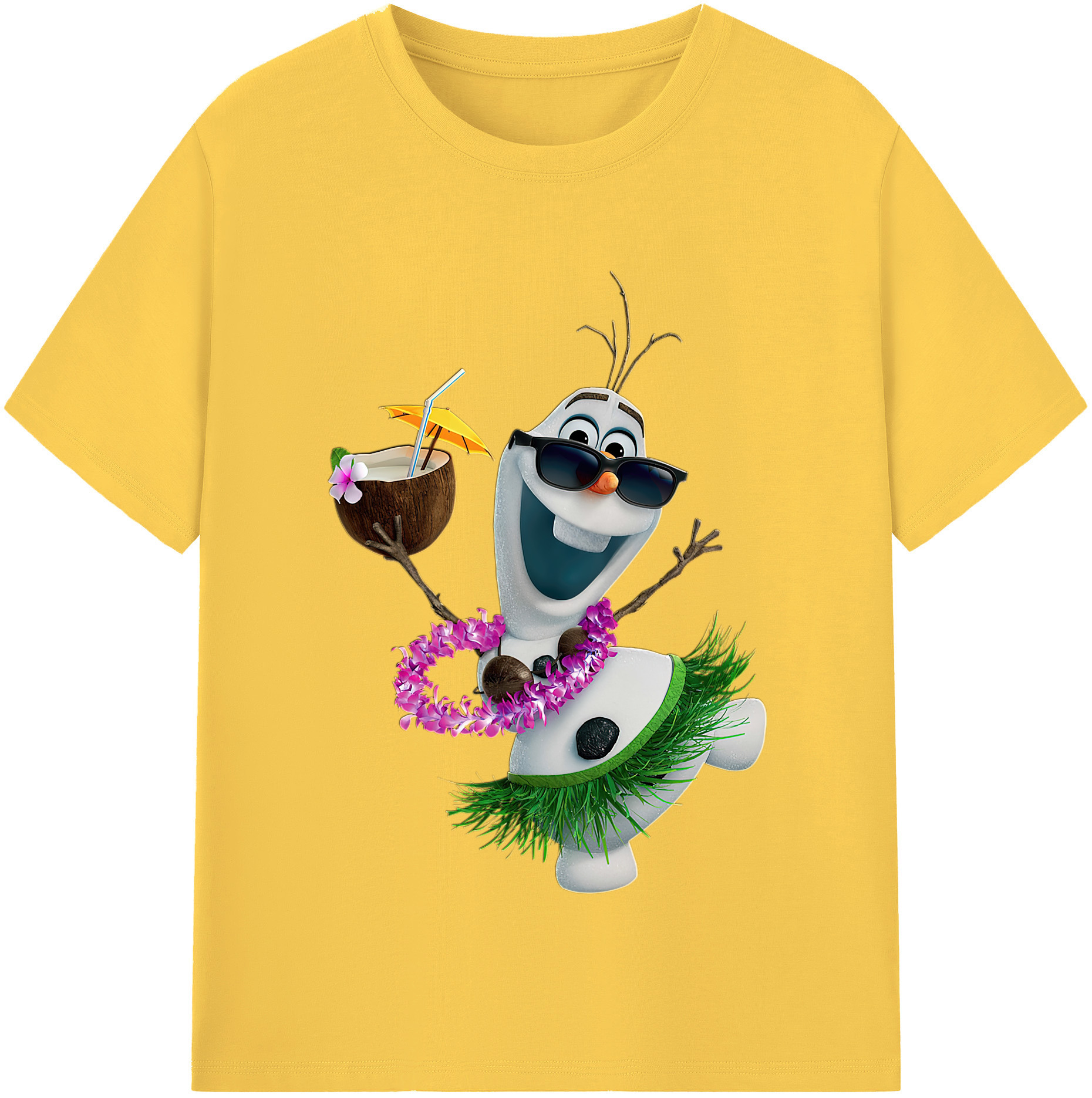 （画像用） アナと雪の女王 アンナ エルサ Frozen Anna Elsa 綿100％半袖Tシャツ（フロントプリント）