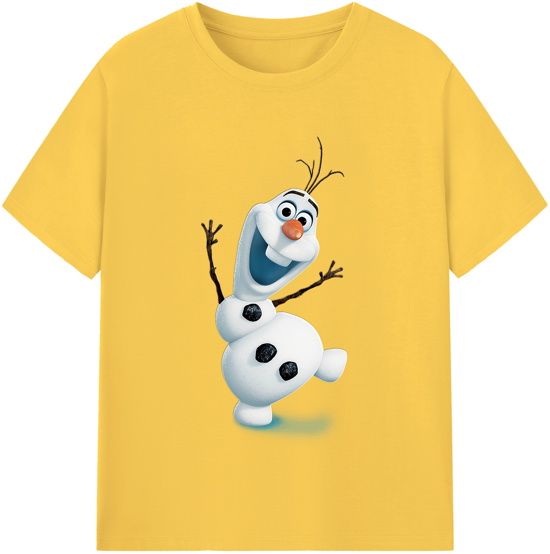 （画像用） アナと雪の女王 アンナ エルサ Frozen Anna Elsa 綿100％半袖Tシャツ（フロントプリント）