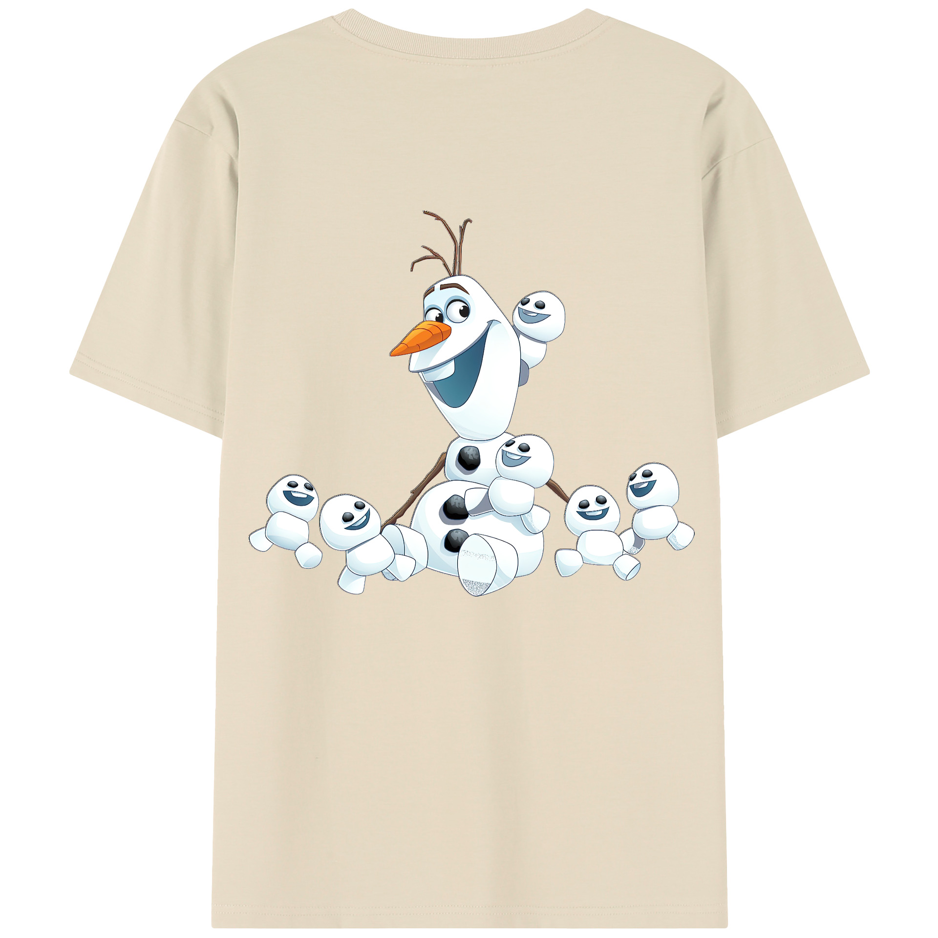 （画像用） アナと雪の女王 アンナ エルサ Frozen Anna Elsa 綿100％半袖Tシャツ（背面プリント）