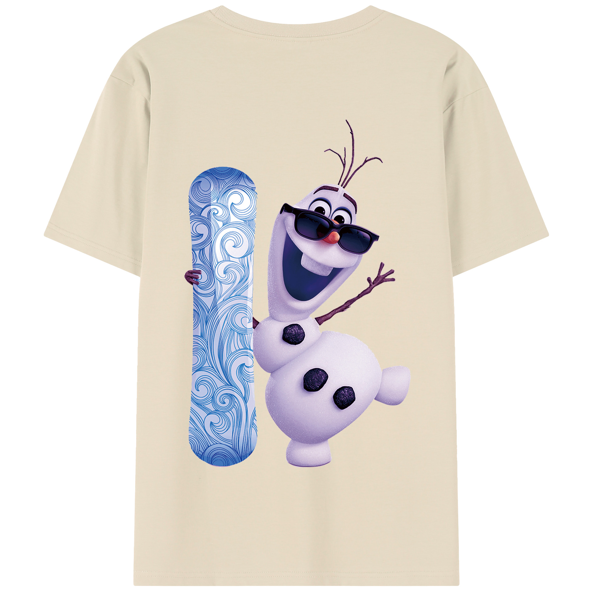 （画像用） アナと雪の女王 アンナ エルサ Frozen Anna Elsa 綿100％半袖Tシャツ（背面プリント）