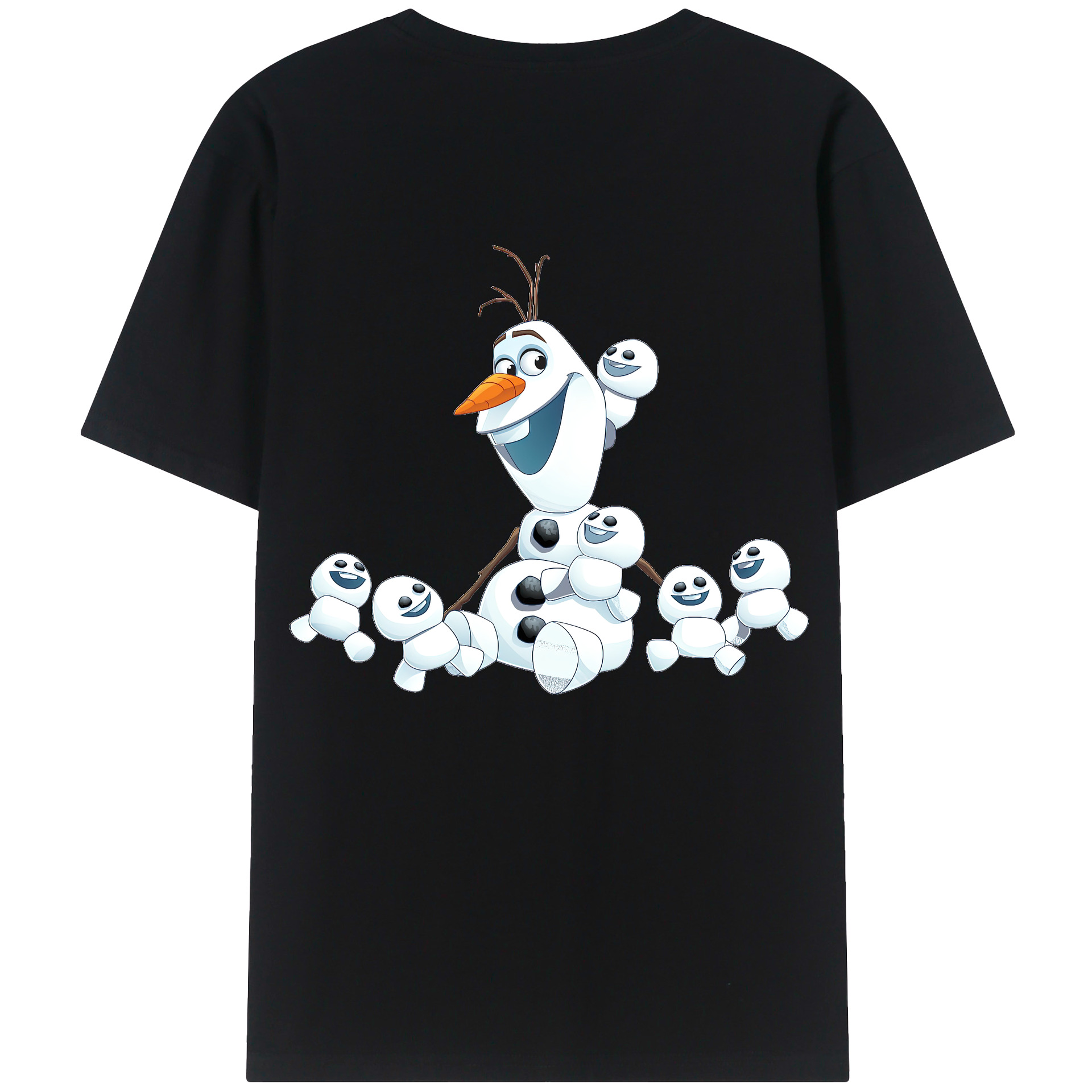 （画像用） アナと雪の女王 アンナ エルサ Frozen Anna Elsa 綿100％半袖Tシャツ（背面プリント）