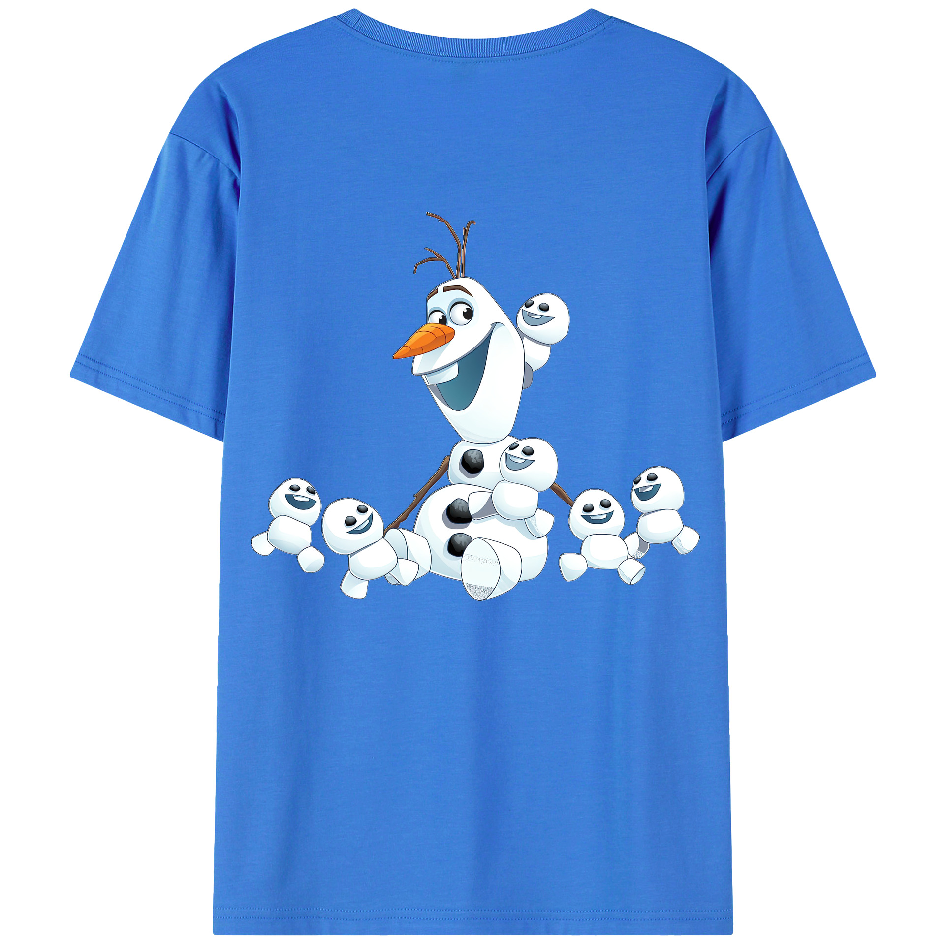 （画像用） アナと雪の女王 アンナ エルサ Frozen Anna Elsa 綿100％半袖Tシャツ（背面プリント）