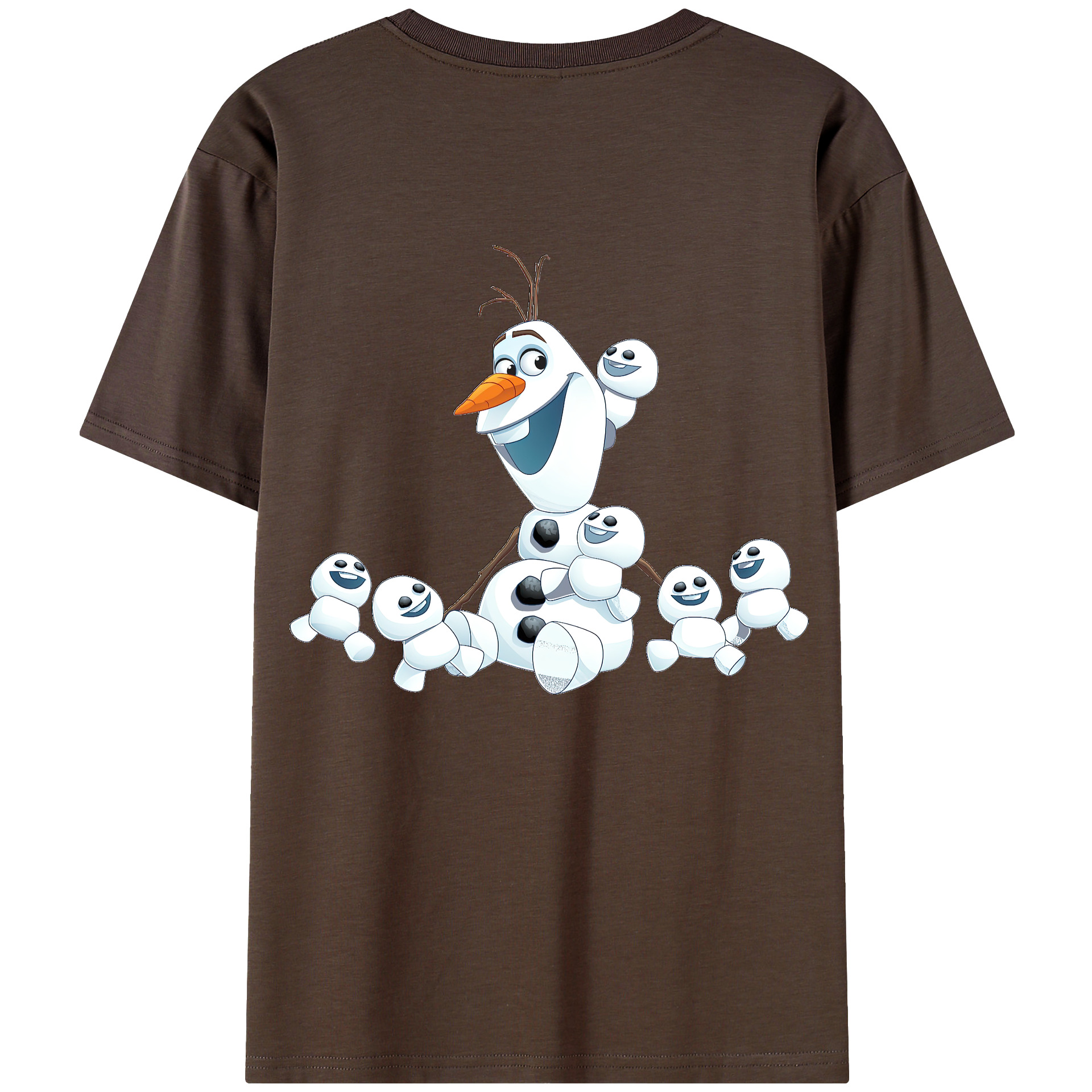 （画像用） アナと雪の女王 アンナ エルサ Frozen Anna Elsa 綿100％半袖Tシャツ（背面プリント）
