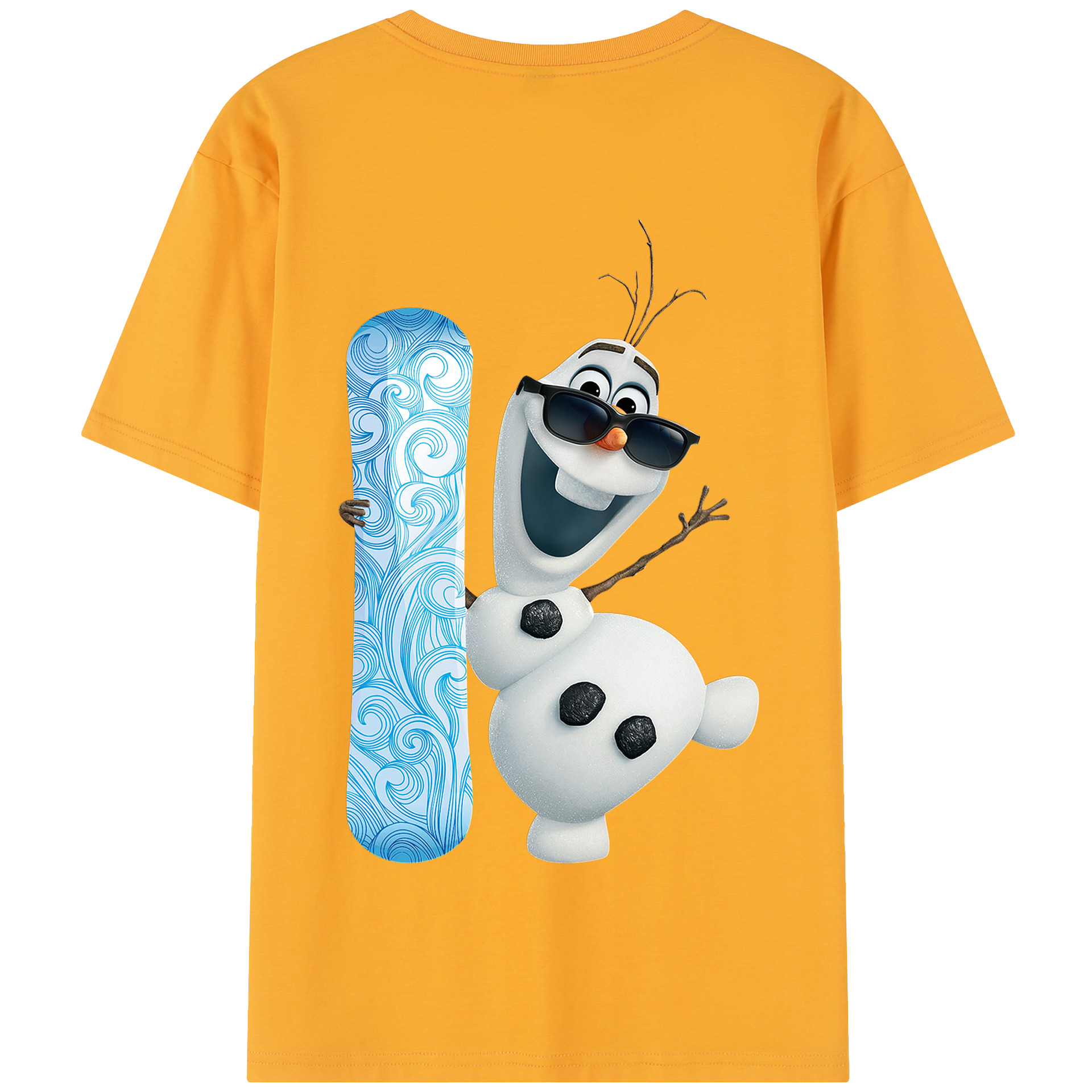 （画像用） アナと雪の女王 アンナ エルサ Frozen Anna Elsa 綿100％半袖Tシャツ（背面プリント）