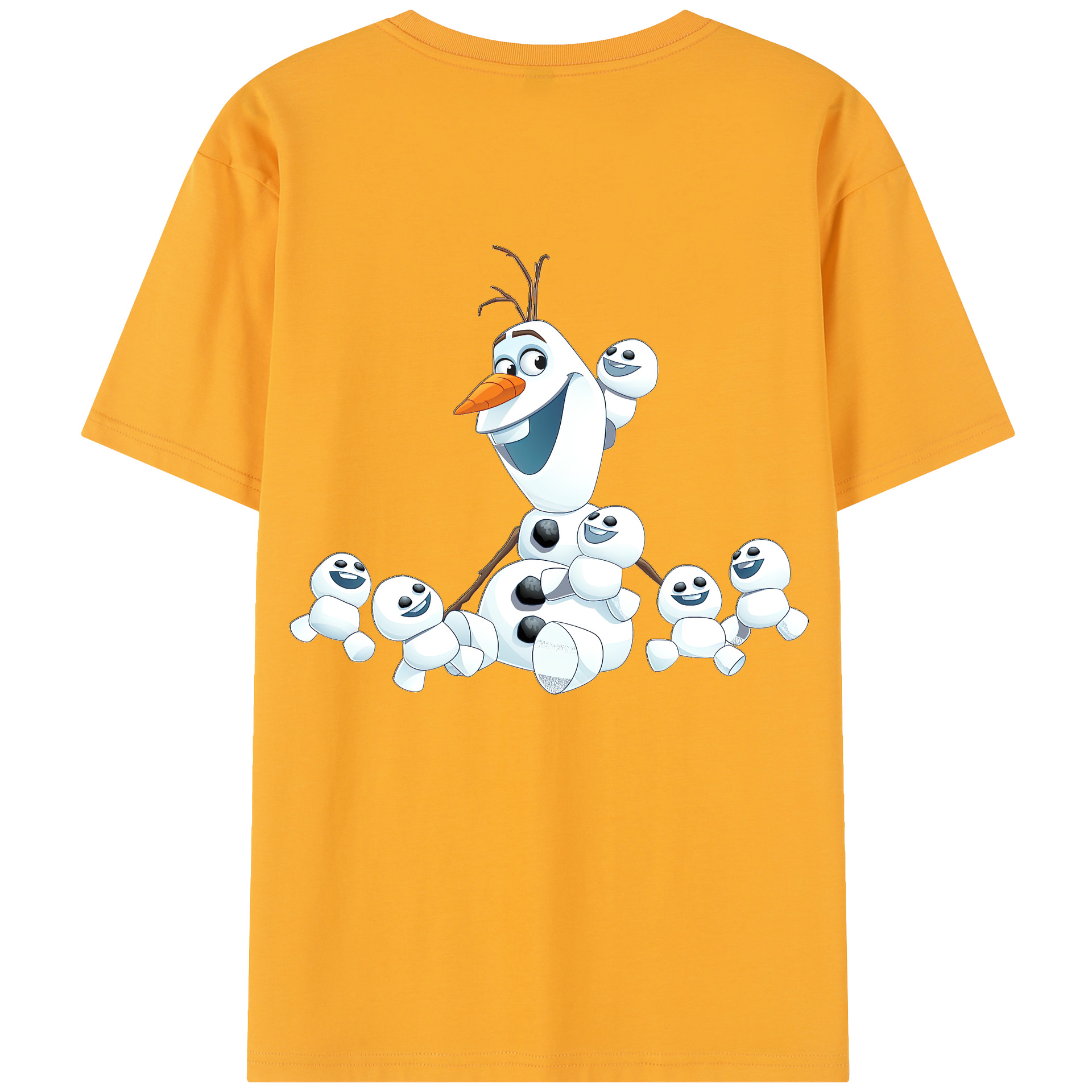 （画像用） アナと雪の女王 アンナ エルサ Frozen Anna Elsa 綿100％半袖Tシャツ（背面プリント）