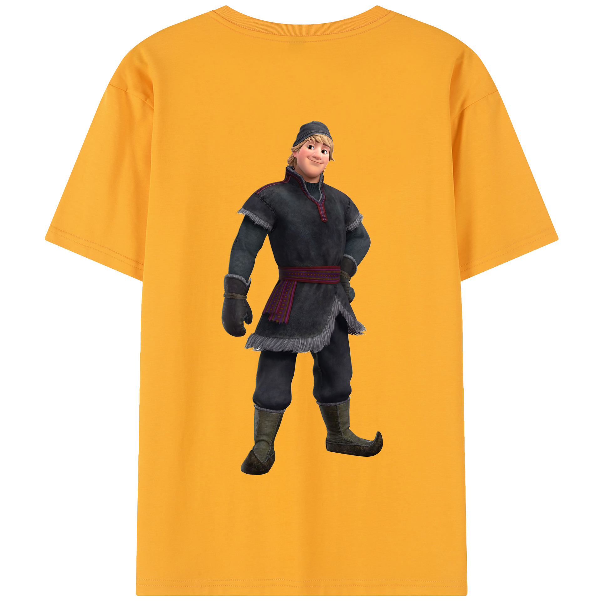 （画像用） アナと雪の女王 アンナ エルサ Frozen Anna Elsa 綿100％半袖Tシャツ（背面プリント）
