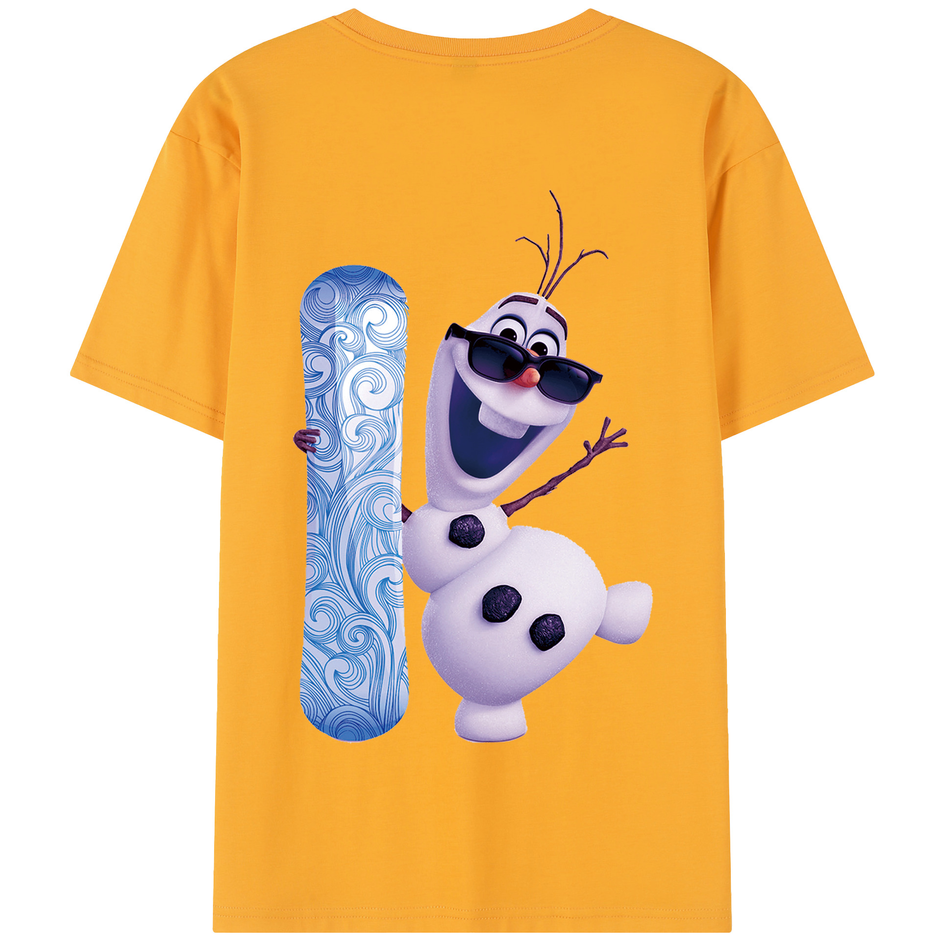 （画像用） アナと雪の女王 アンナ エルサ Frozen Anna Elsa 綿100％半袖Tシャツ（背面プリント）