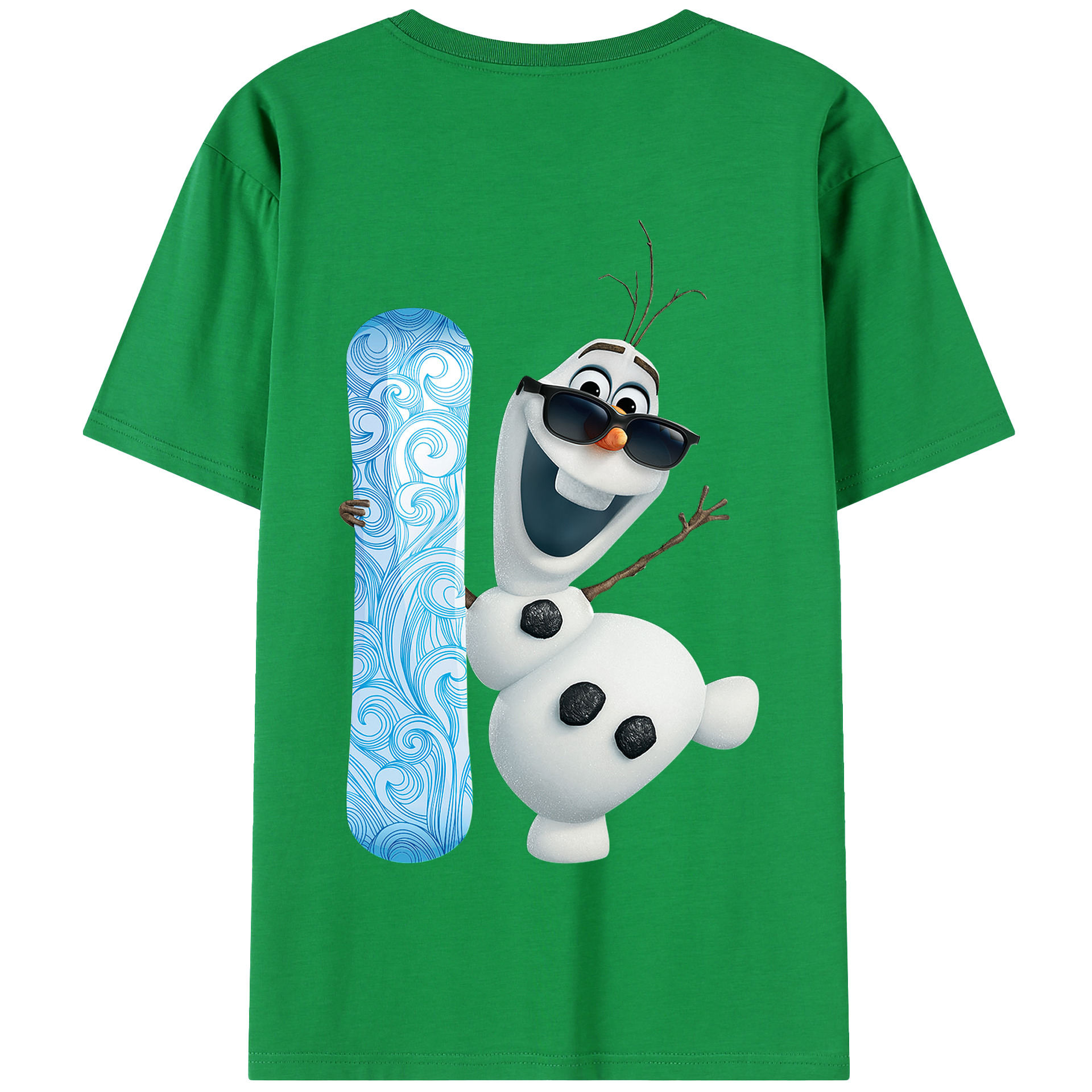 （画像用） アナと雪の女王 アンナ エルサ Frozen Anna Elsa 綿100％半袖Tシャツ（背面プリント）
