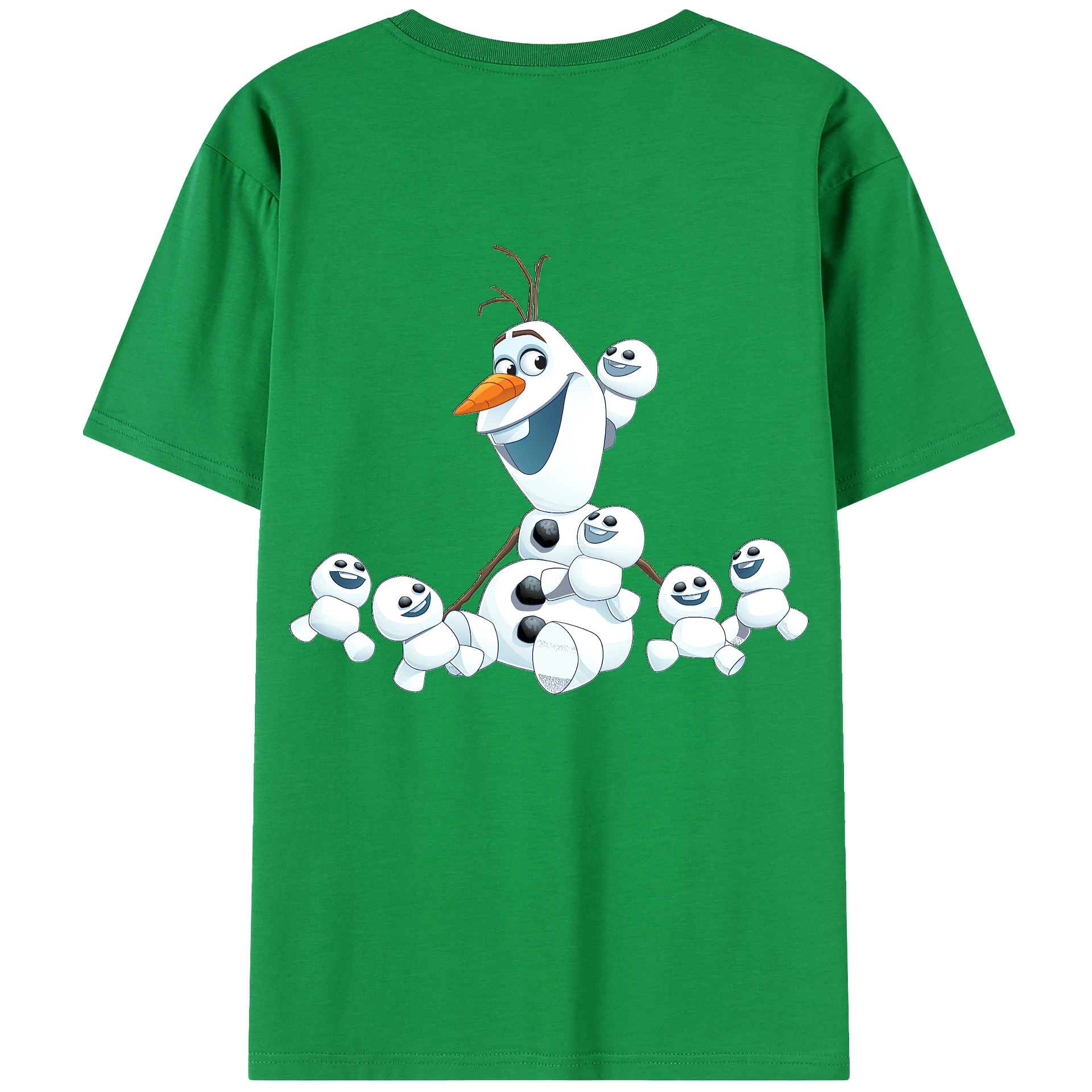 （画像用） アナと雪の女王 アンナ エルサ Frozen Anna Elsa 綿100％半袖Tシャツ（背面プリント）