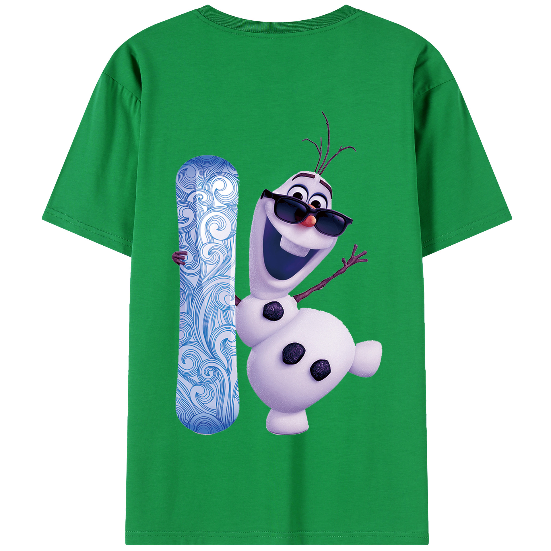 （画像用） アナと雪の女王 アンナ エルサ Frozen Anna Elsa 綿100％半袖Tシャツ（背面プリント）