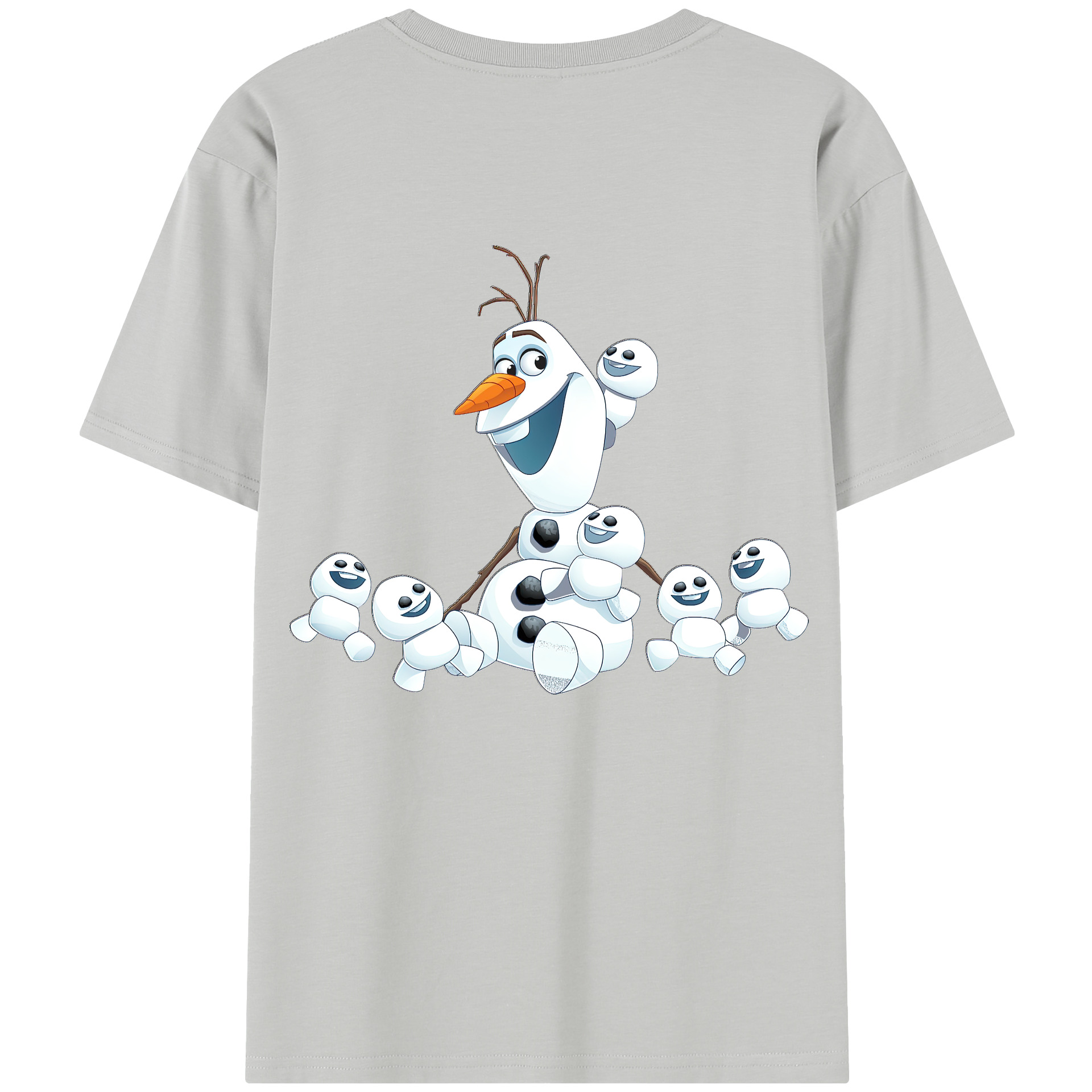 （画像用） アナと雪の女王 アンナ エルサ Frozen Anna Elsa 綿100％半袖Tシャツ（背面プリント）