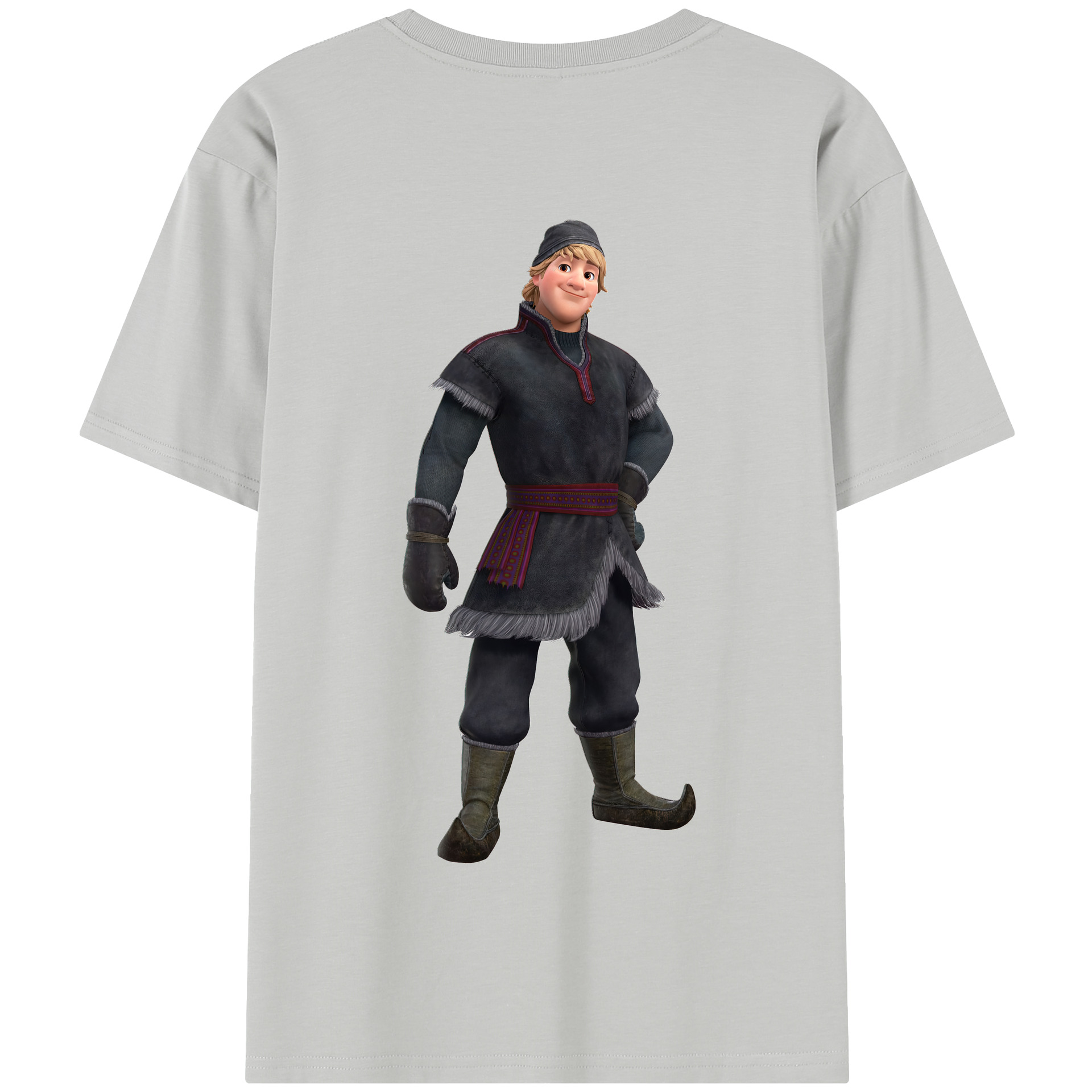 （画像用） アナと雪の女王 アンナ エルサ Frozen Anna Elsa 綿100％半袖Tシャツ（背面プリント）