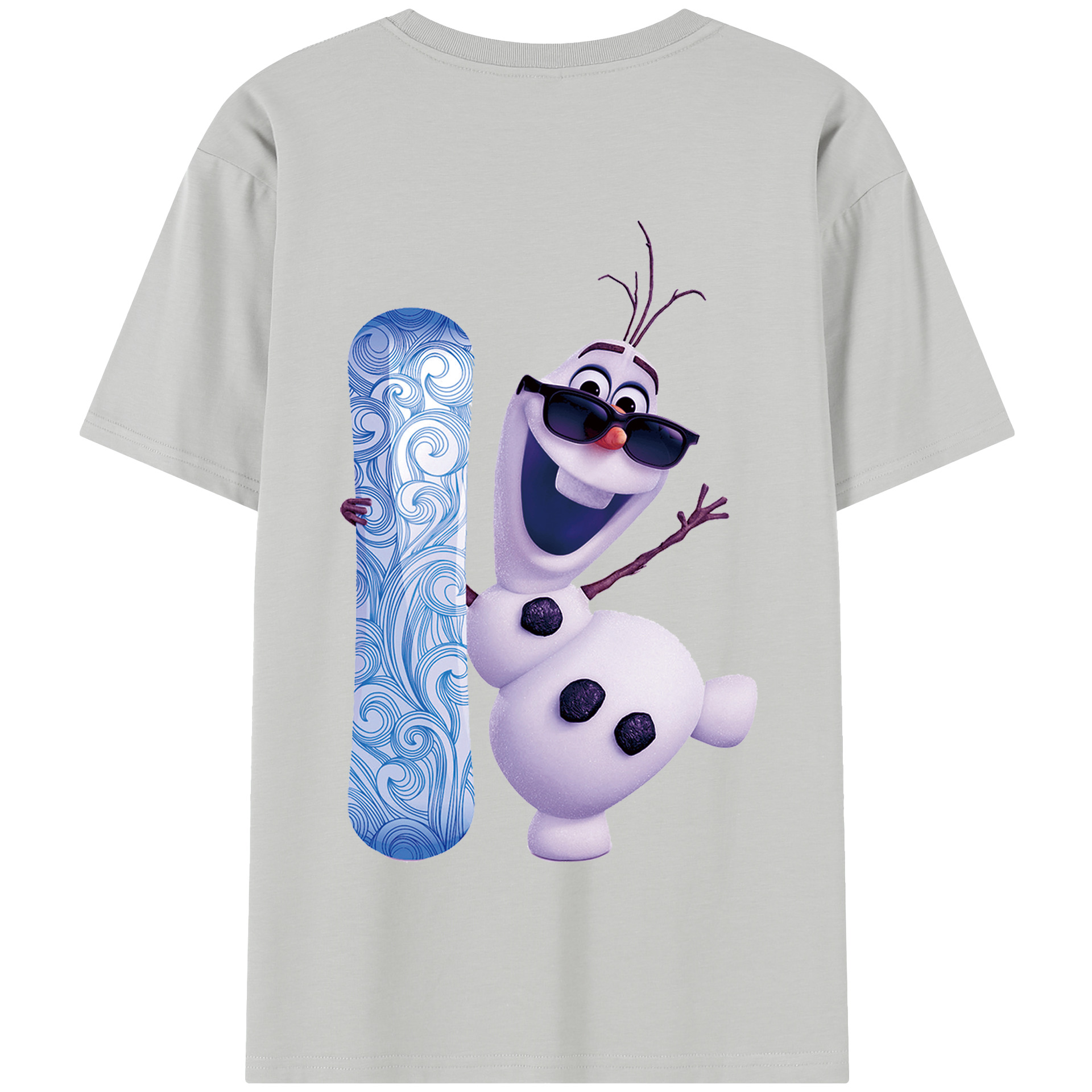 （画像用） アナと雪の女王 アンナ エルサ Frozen Anna Elsa 綿100％半袖Tシャツ（背面プリント）