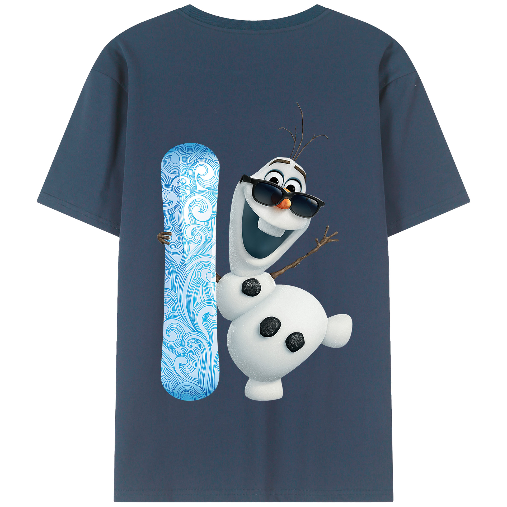 （画像用） アナと雪の女王 アンナ エルサ Frozen Anna Elsa 綿100％半袖Tシャツ（背面プリント）