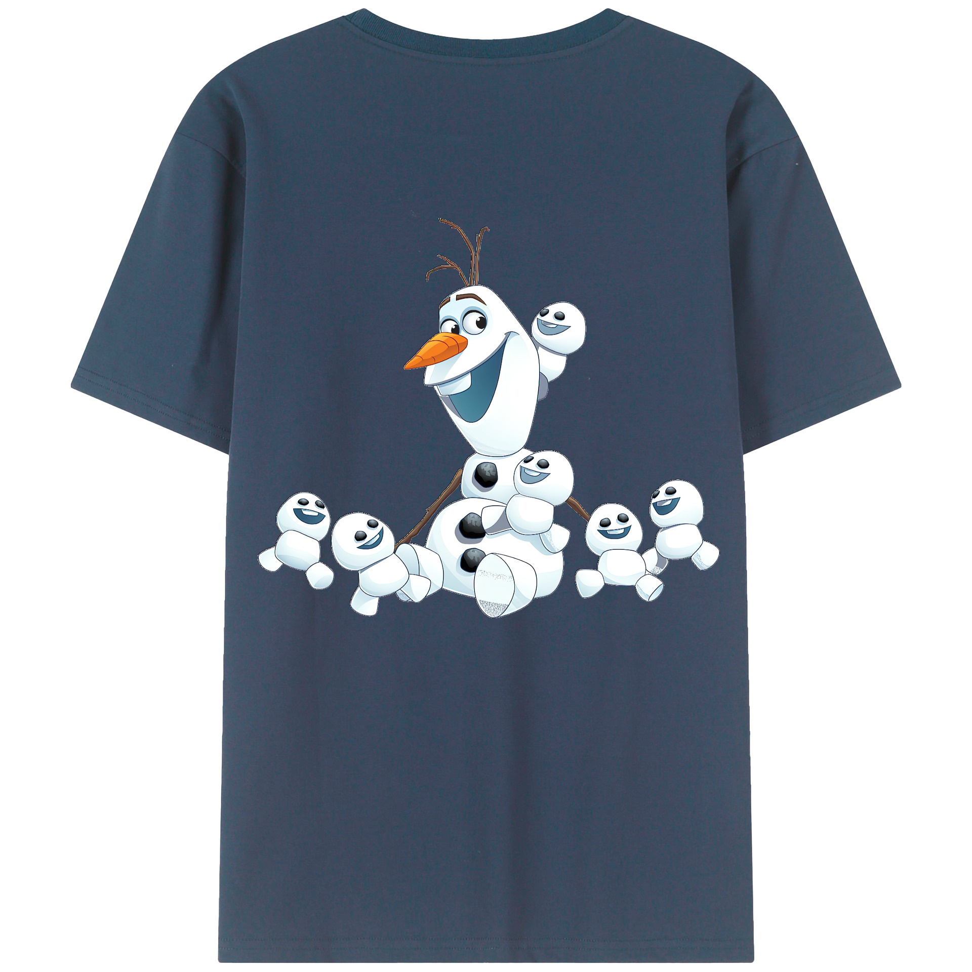 （画像用） アナと雪の女王 アンナ エルサ Frozen Anna Elsa 綿100％半袖Tシャツ（背面プリント）