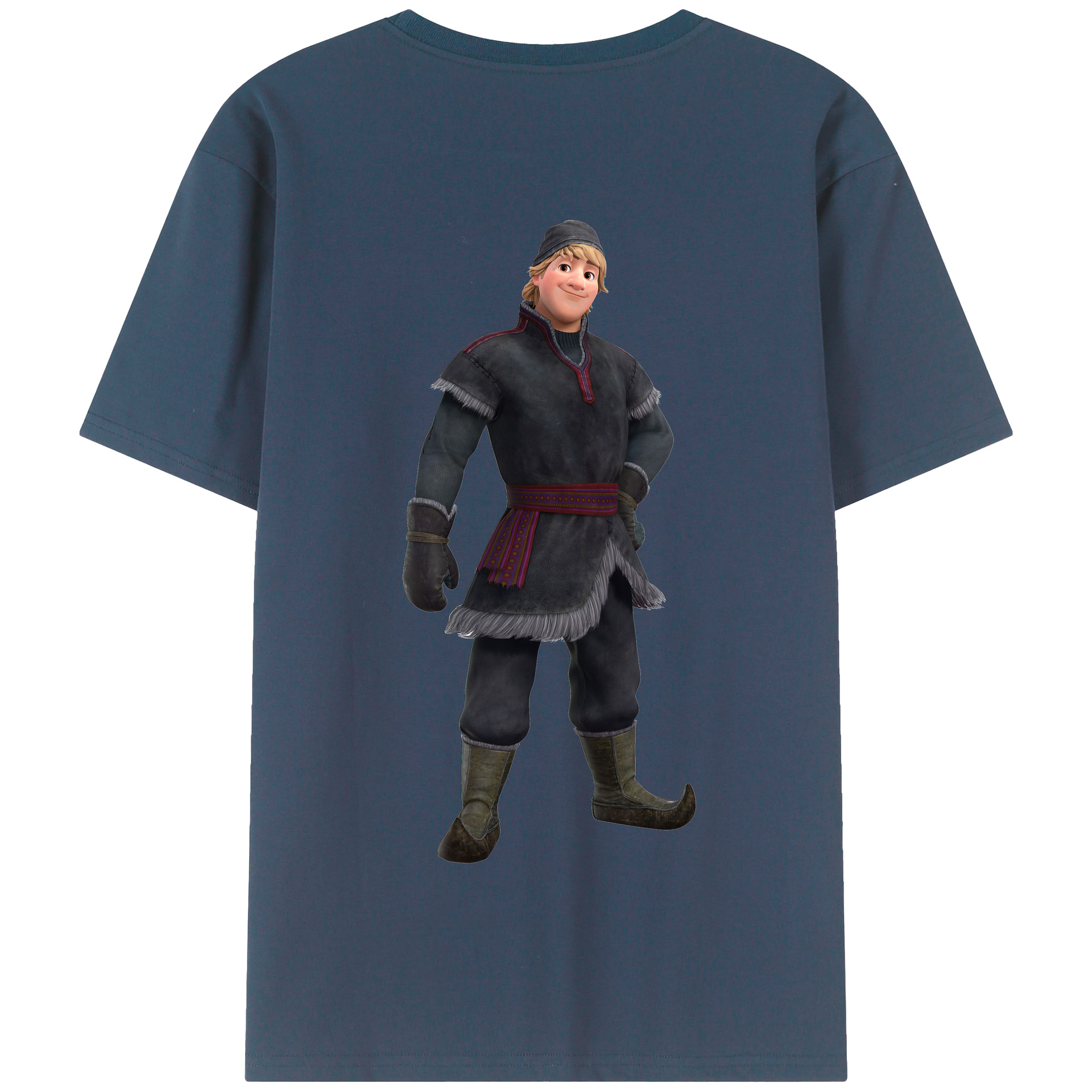 （画像用） アナと雪の女王 アンナ エルサ Frozen Anna Elsa 綿100％半袖Tシャツ（背面プリント）