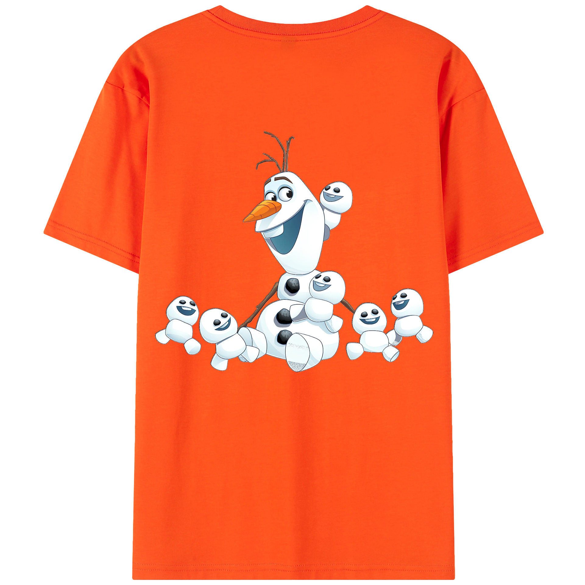 （画像用） アナと雪の女王 アンナ エルサ Frozen Anna Elsa 綿100％半袖Tシャツ（背面プリント）