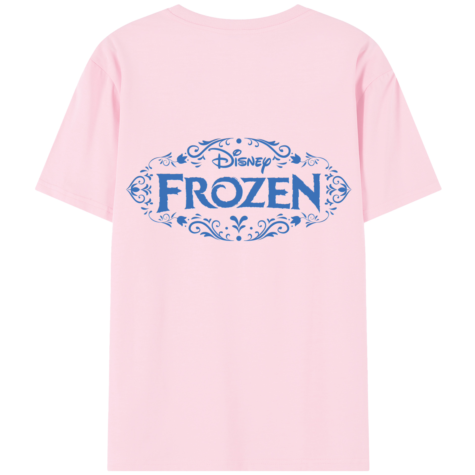 （画像用） アナと雪の女王 アンナ エルサ Frozen Anna Elsa 綿100％半袖Tシャツ（背面プリント）