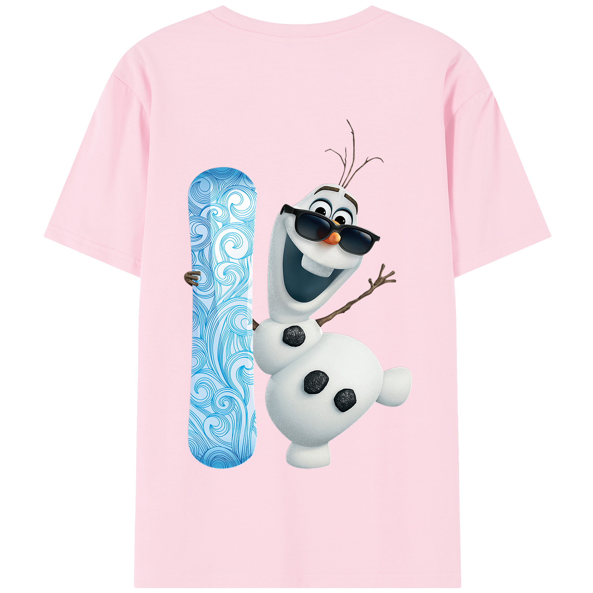 （画像用） アナと雪の女王 アンナ エルサ Frozen Anna Elsa 綿100％半袖Tシャツ（背面プリント）