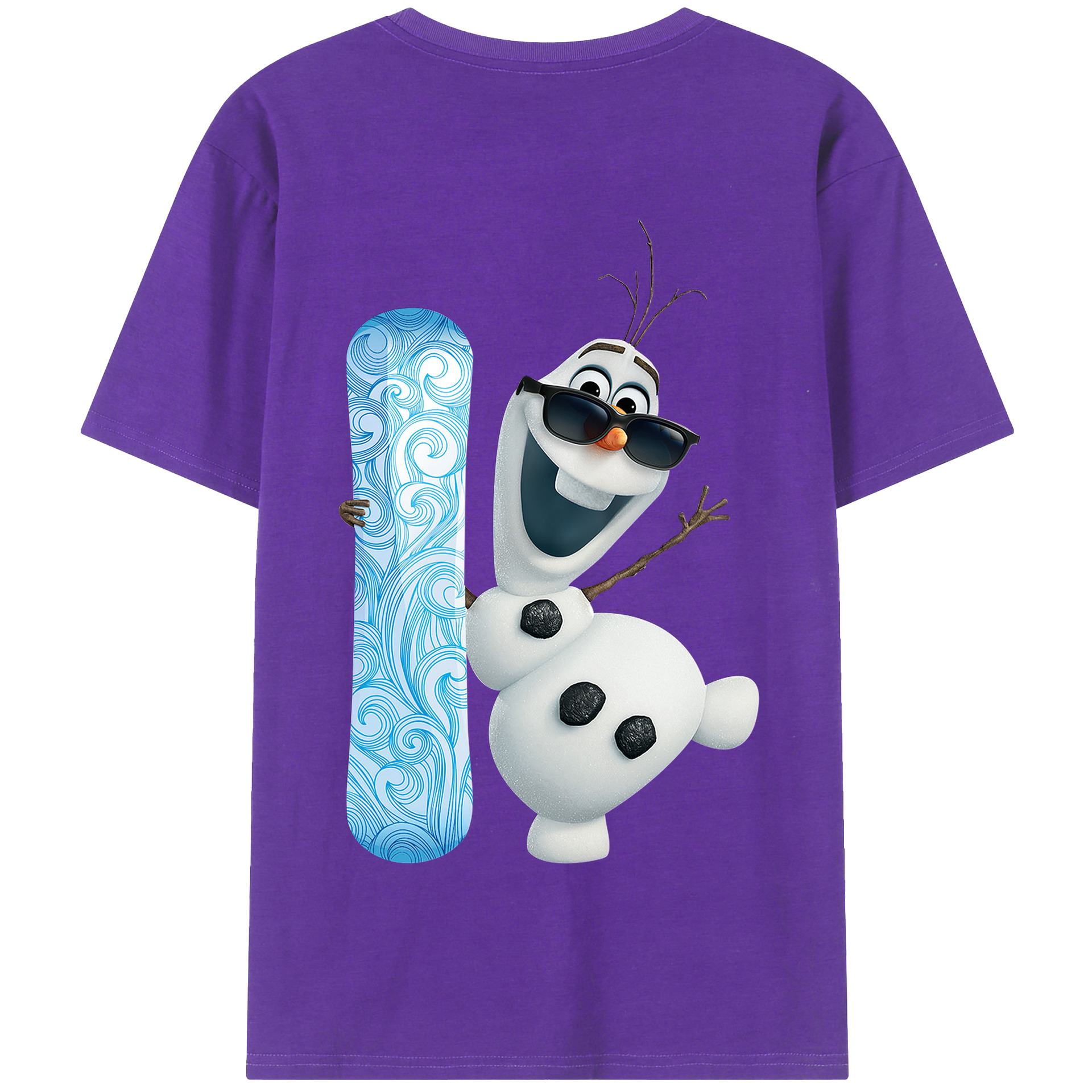（画像用） アナと雪の女王 アンナ エルサ Frozen Anna Elsa 綿100％半袖Tシャツ（背面プリント）
