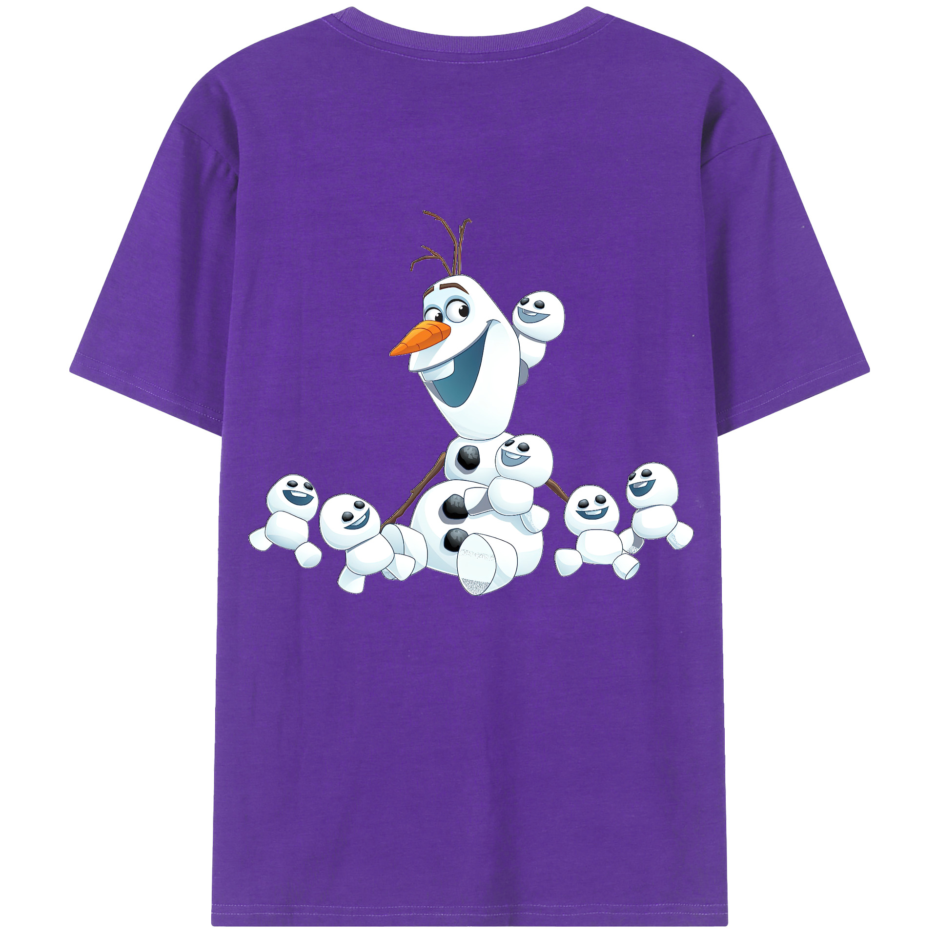 （画像用） アナと雪の女王 アンナ エルサ Frozen Anna Elsa 綿100％半袖Tシャツ（背面プリント）