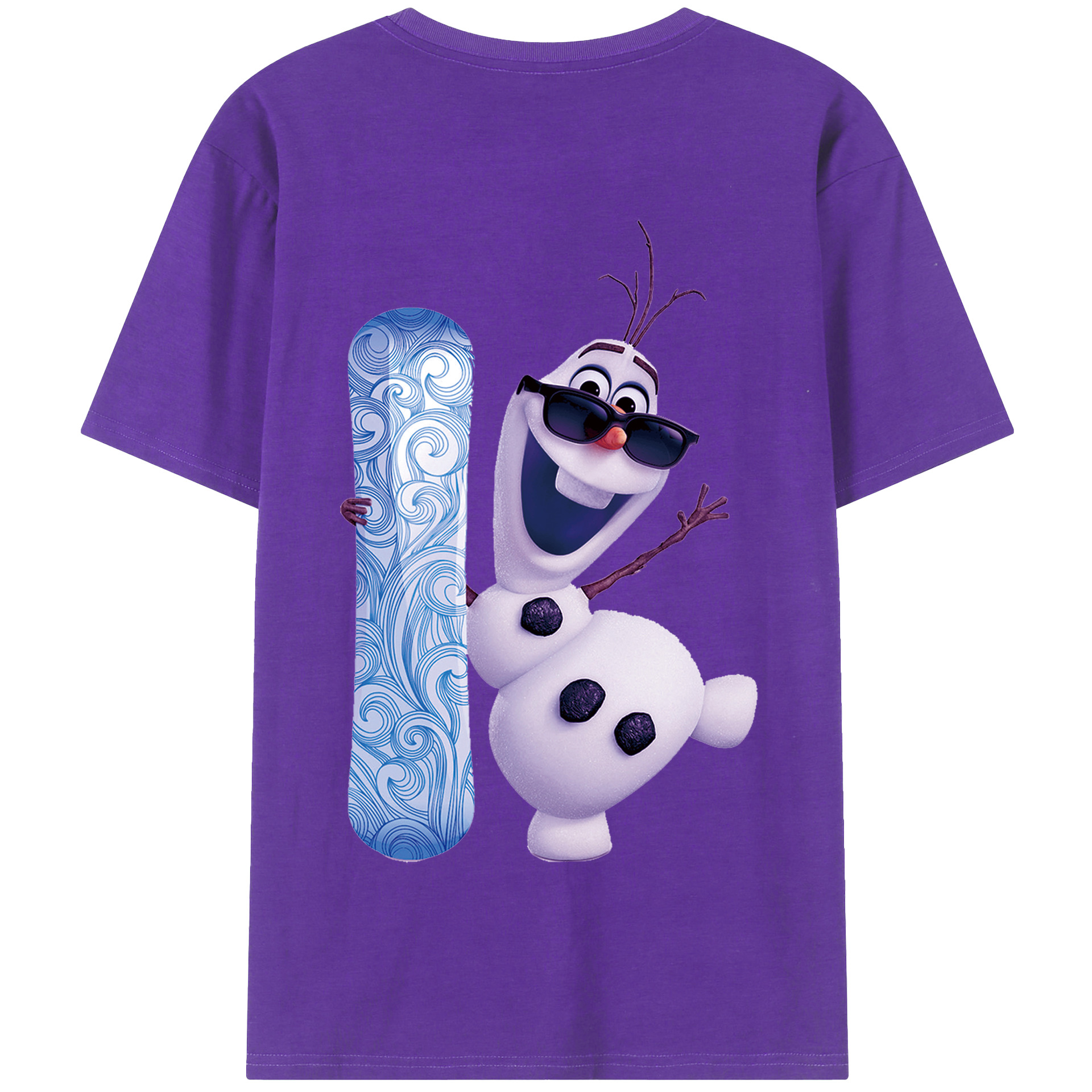 （画像用） アナと雪の女王 アンナ エルサ Frozen Anna Elsa 綿100％半袖Tシャツ（背面プリント）