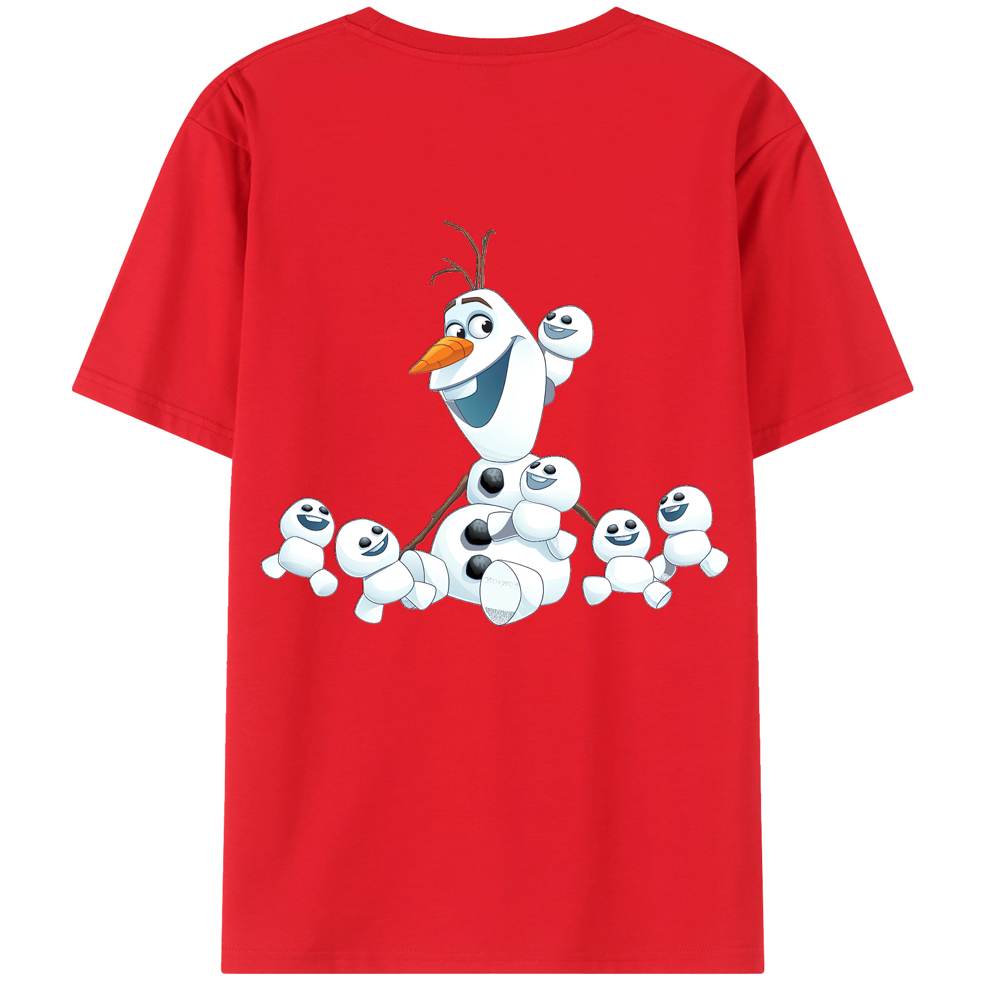 （画像用） アナと雪の女王 アンナ エルサ Frozen Anna Elsa 綿100％半袖Tシャツ（背面プリント）
