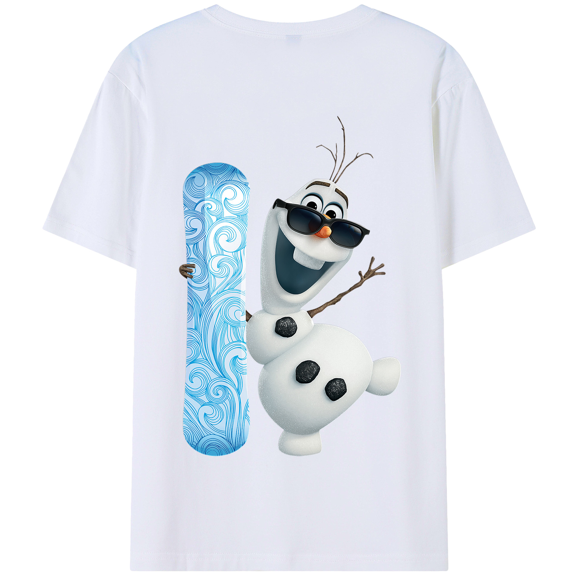 （画像用） アナと雪の女王 アンナ エルサ Frozen Anna Elsa 綿100％半袖Tシャツ（背面プリント）